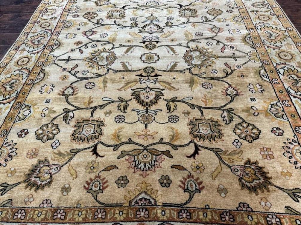 Turkish Oushak Rug 8x10, Vintage Wool Carpet - Jewel Rugs