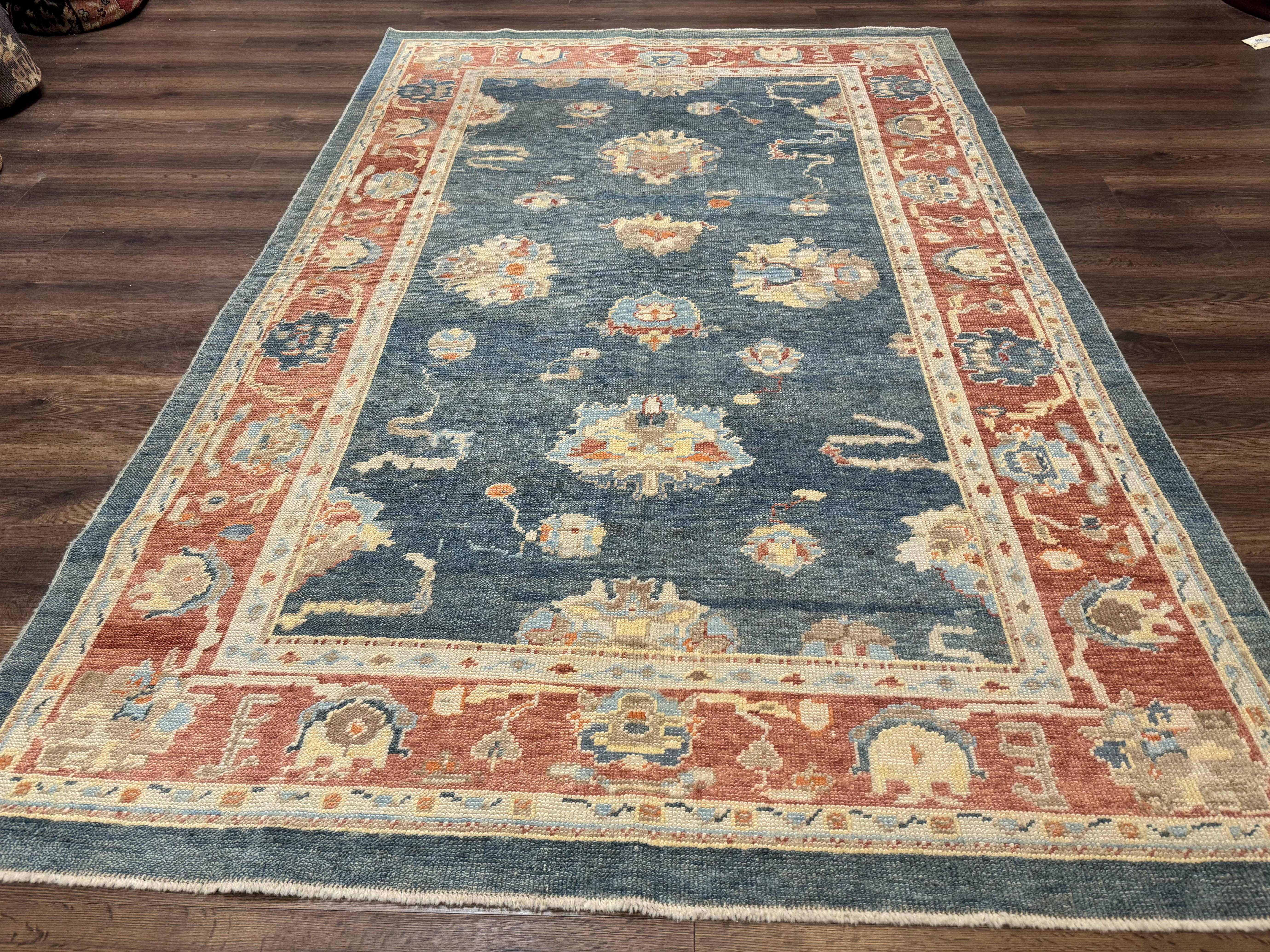 Turkish Oushak Rug 6x9, Sultanabad Carpet, Medium Size Oriental Rug - Jewel Rugs