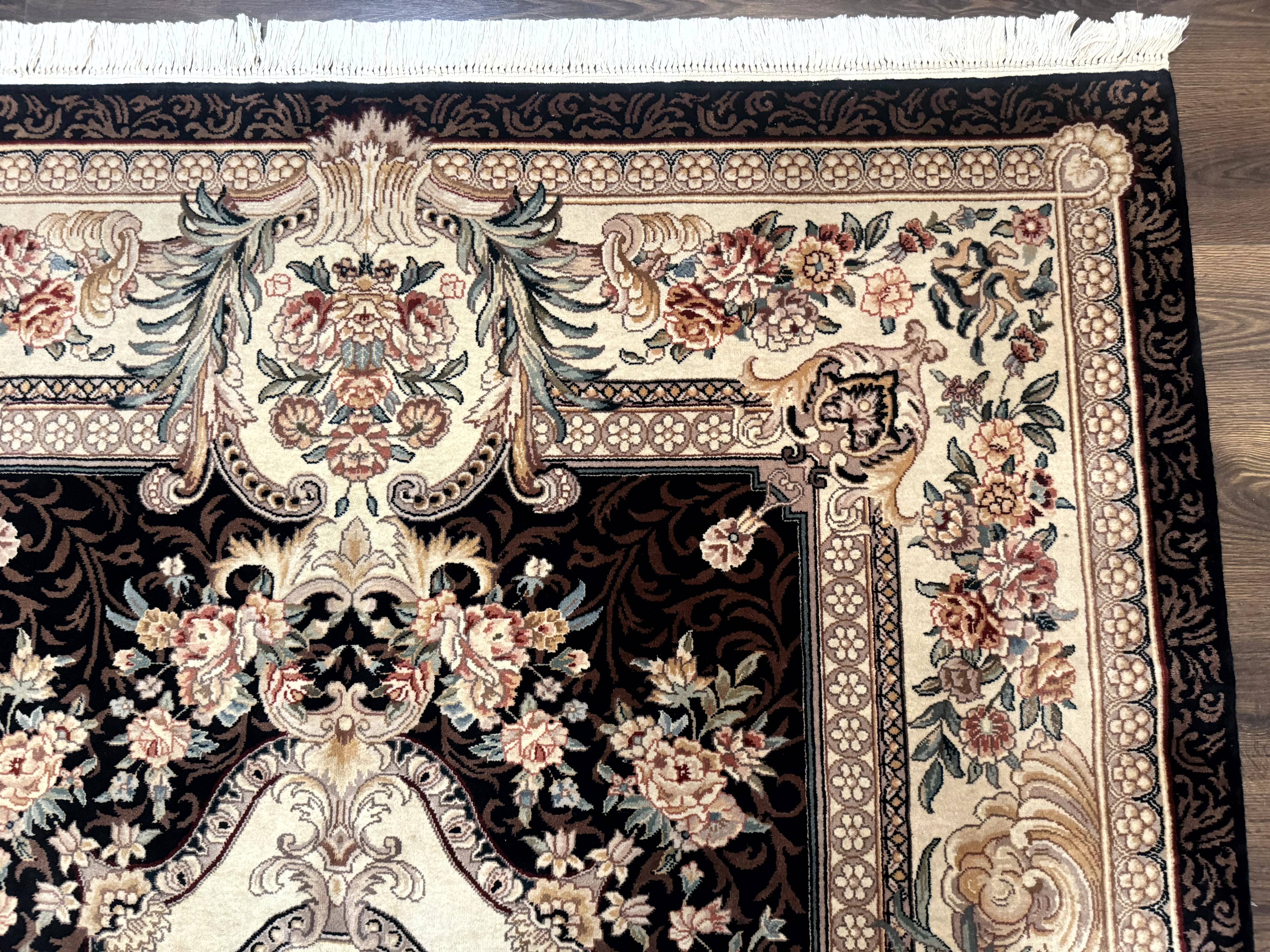 Aubusson Rug 6x9, European Design, Fine 170 KPSI, Elegant Carpet - Jewel Rugs