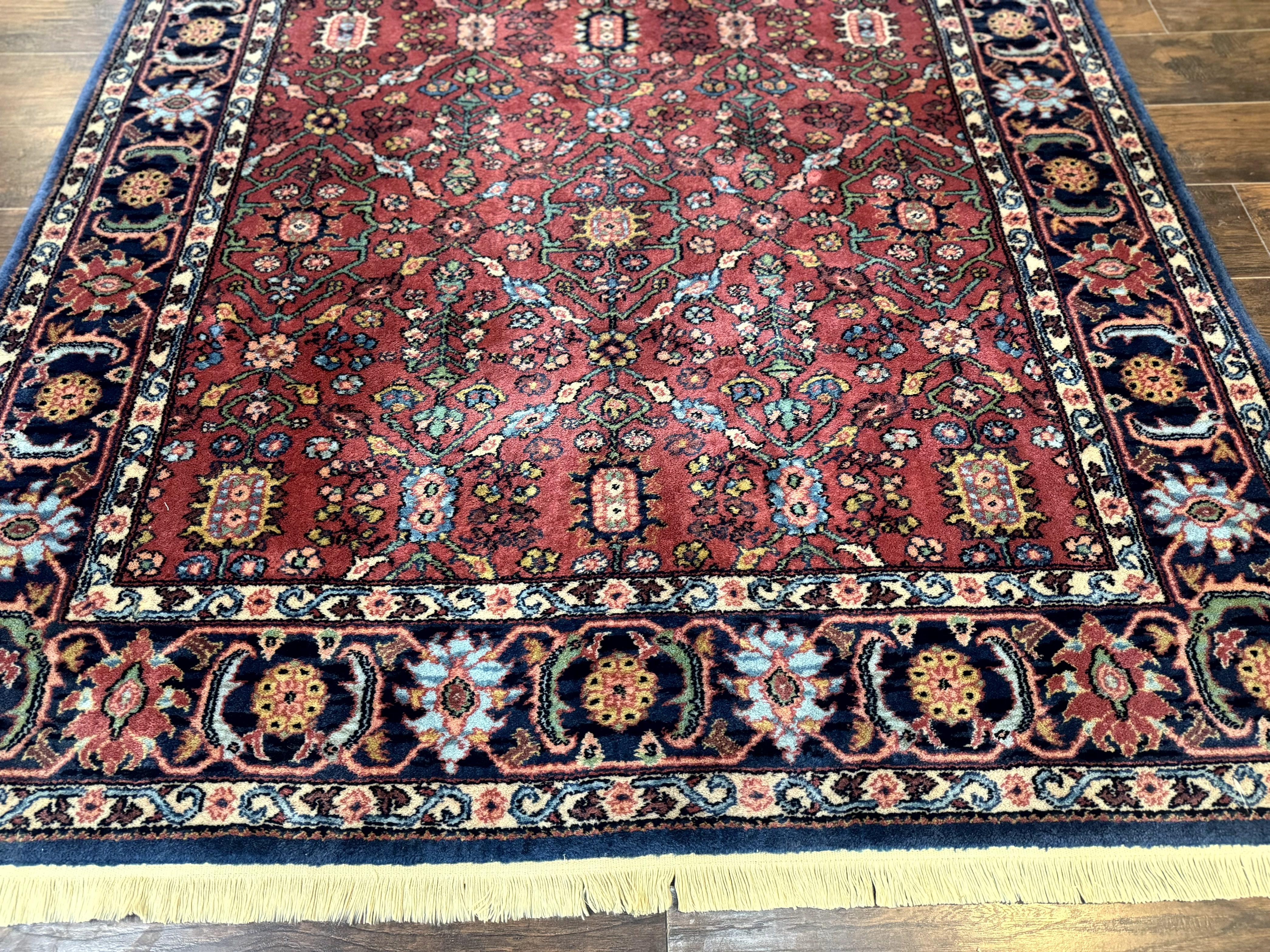 Karastan Rug 5.9 x 9 Serapi #729, Wool Karastan Carpet, Original 700 Series, Red, Discontinued, 6x9 Vintage Karastan Area Rug, Rare - Jewel Rugs