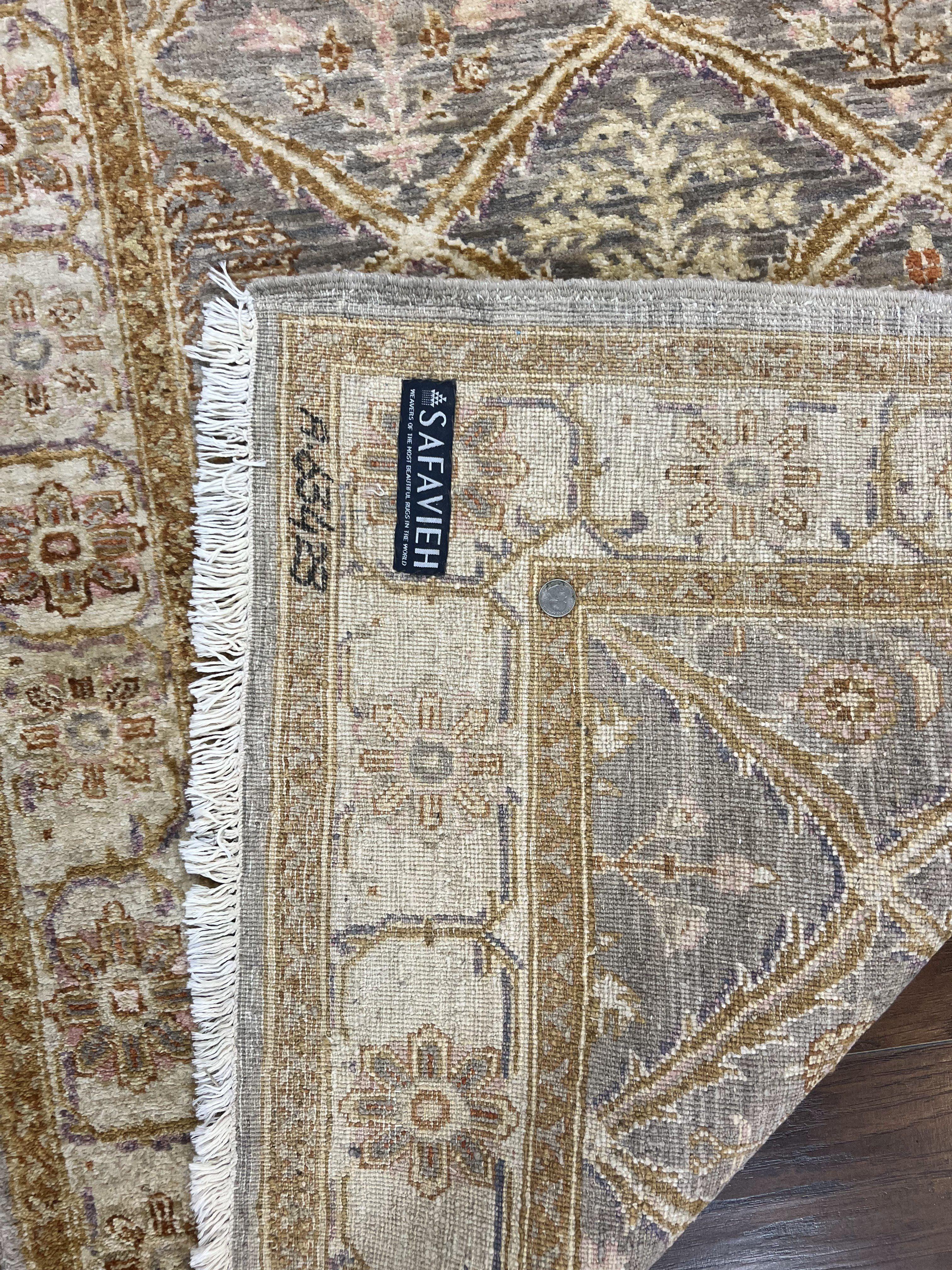 Pakistani Peshawar Rug 3.6 x 5, Safavieh Wool Handmade Hand Knotted Vintage Rug, Panel Design Oriental Carpet, Pair C - Jewel Rugs