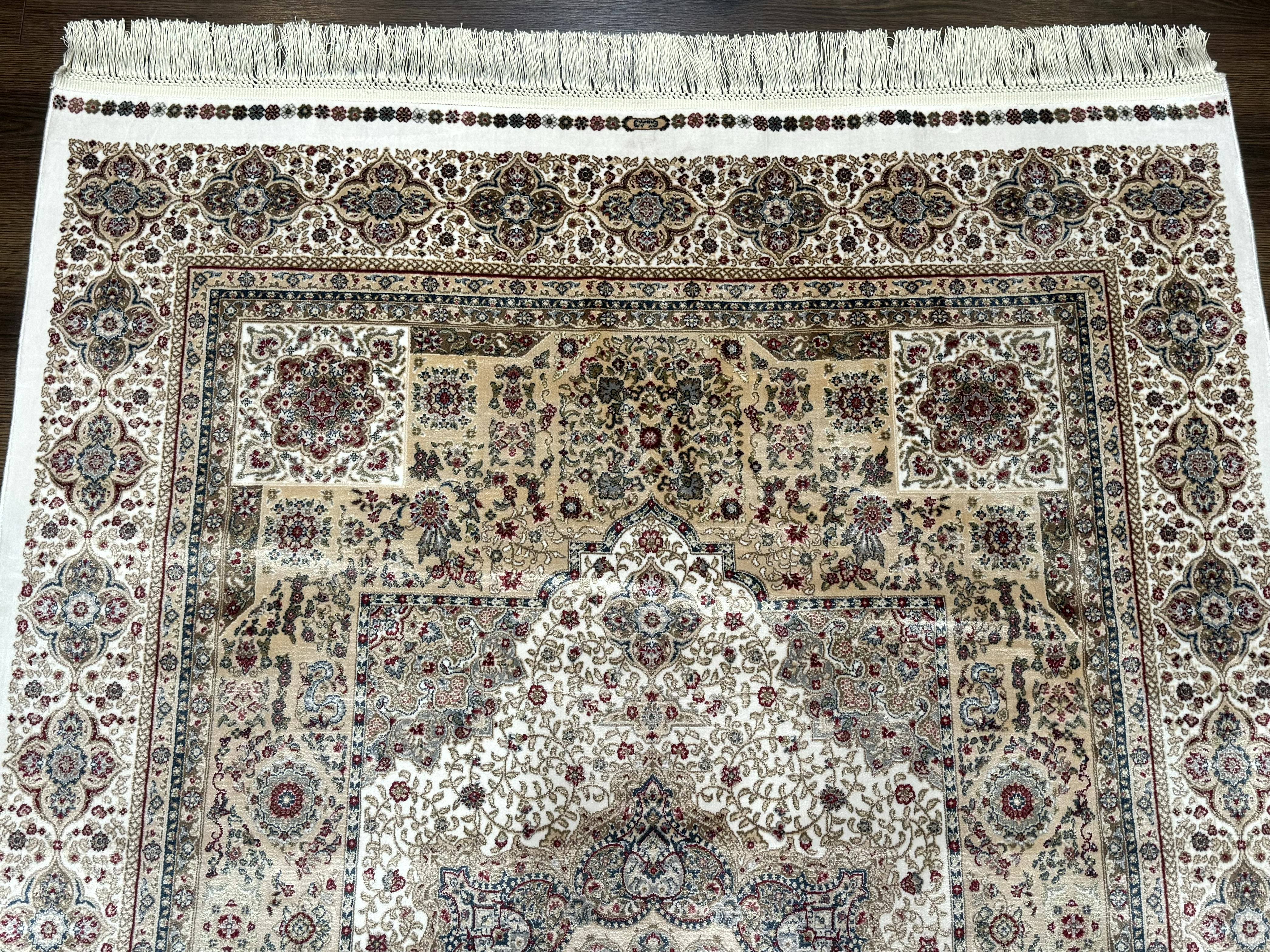 Turkish Memluk Silk Rug 4x6, Hereke Carpet, Bamboo Silk, New - Jewel Rugs