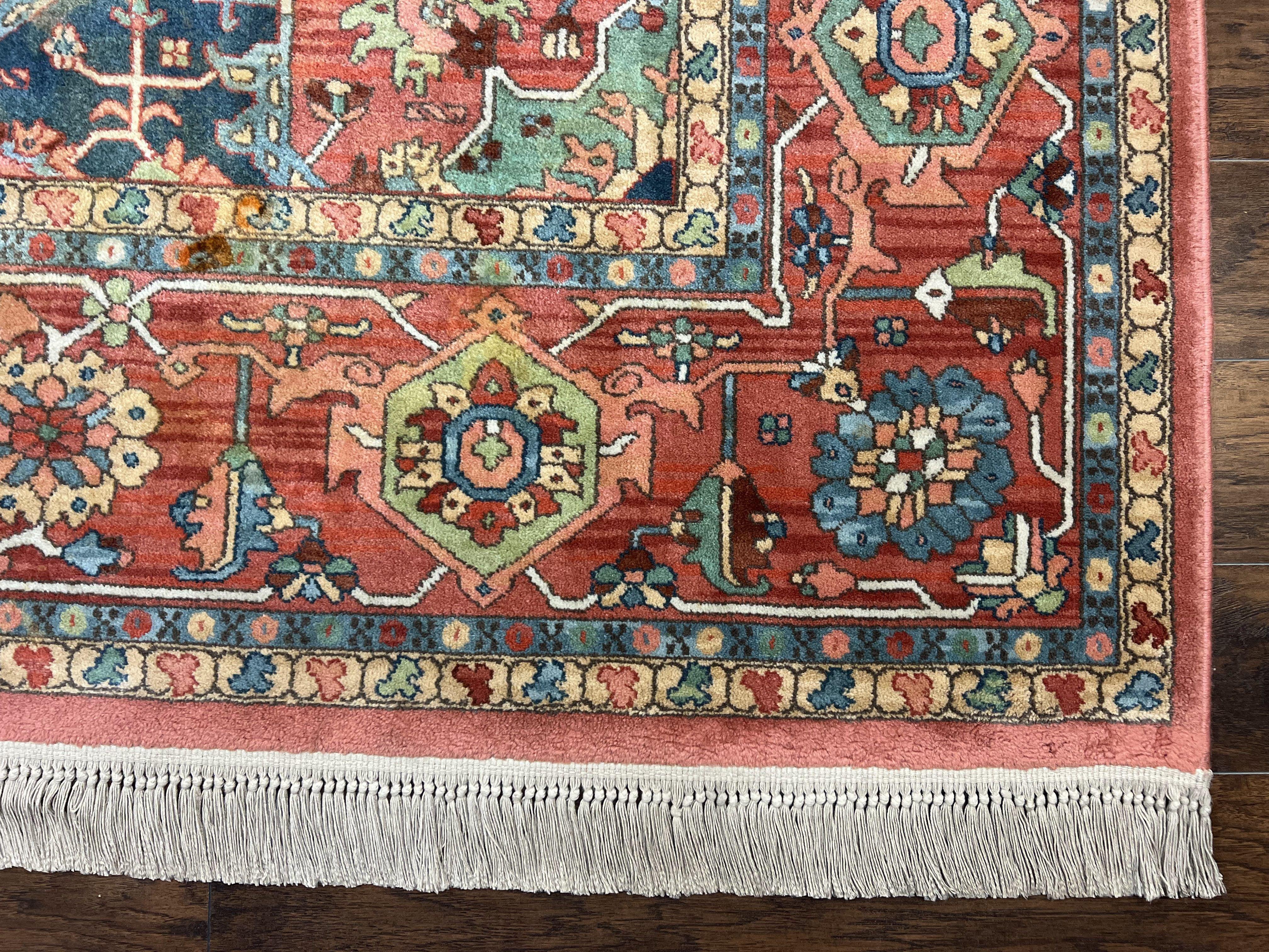 10x14 Karastan Medallion Serapi Rug #736, Vintage Wool Pile Large Karastan Carpet 10 x 14 ft, Discontinued Original 700 Series Area Rug - Jewel Rugs
