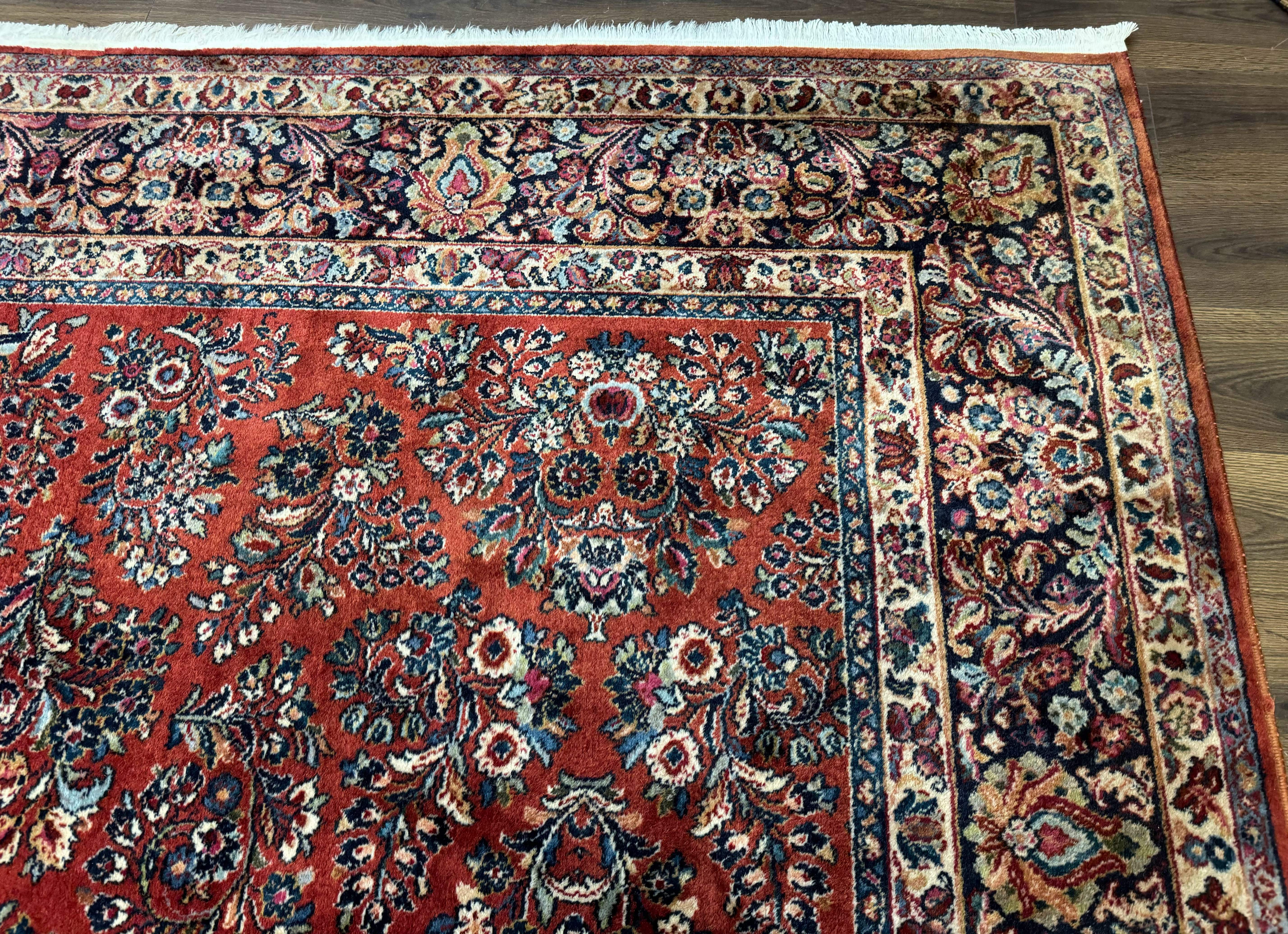 10x18 Karastan Sarouk Rug #785, Wool Large Palace Sized Vintage Karastan Carpet - Jewel Rugs