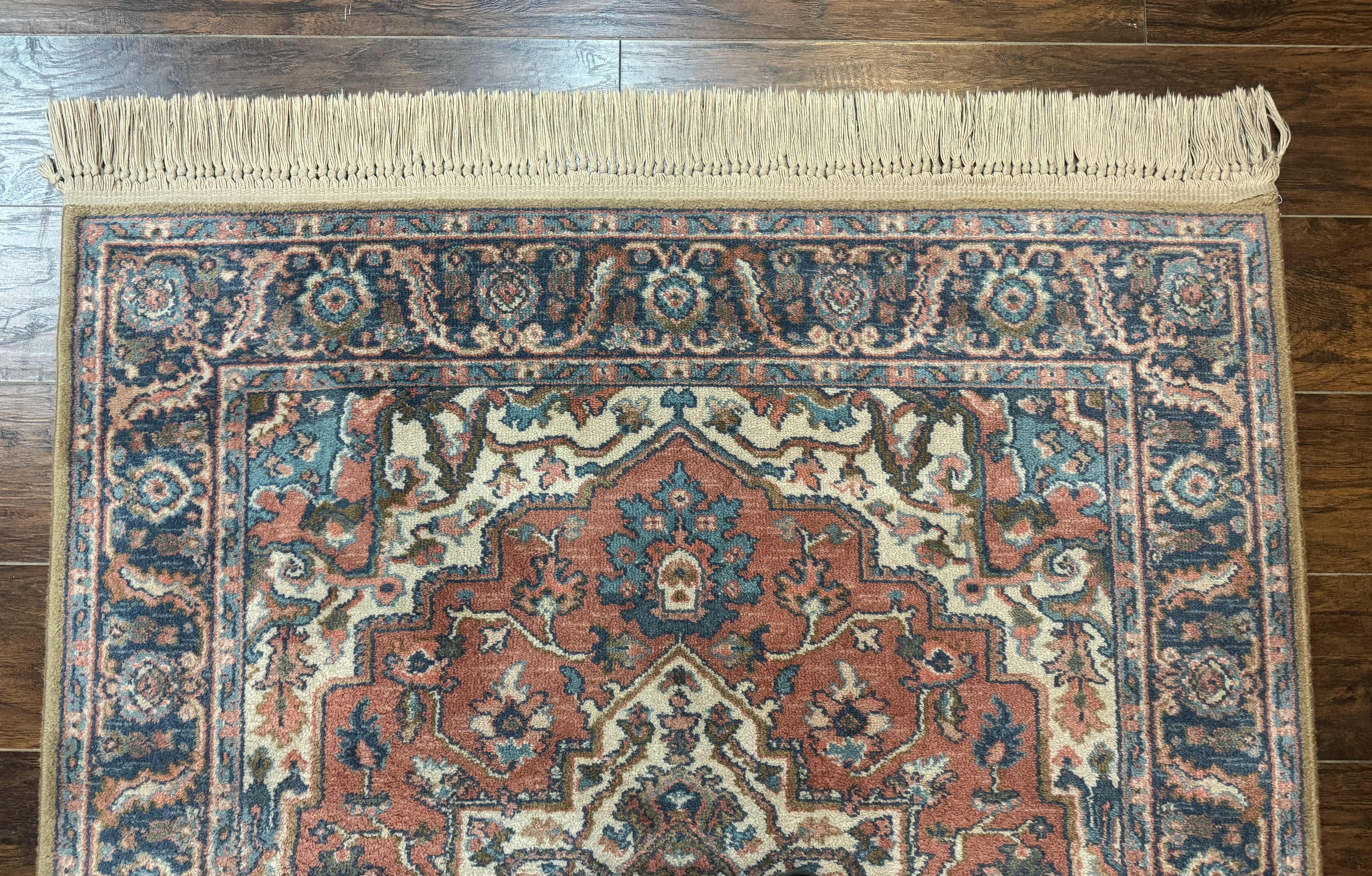 Karastan Rug 4x6, Vintage Karastan #744 Antique Serapi Pattern, Wool Pile, Original 700 Series Karastan Carpet - Jewel Rugs