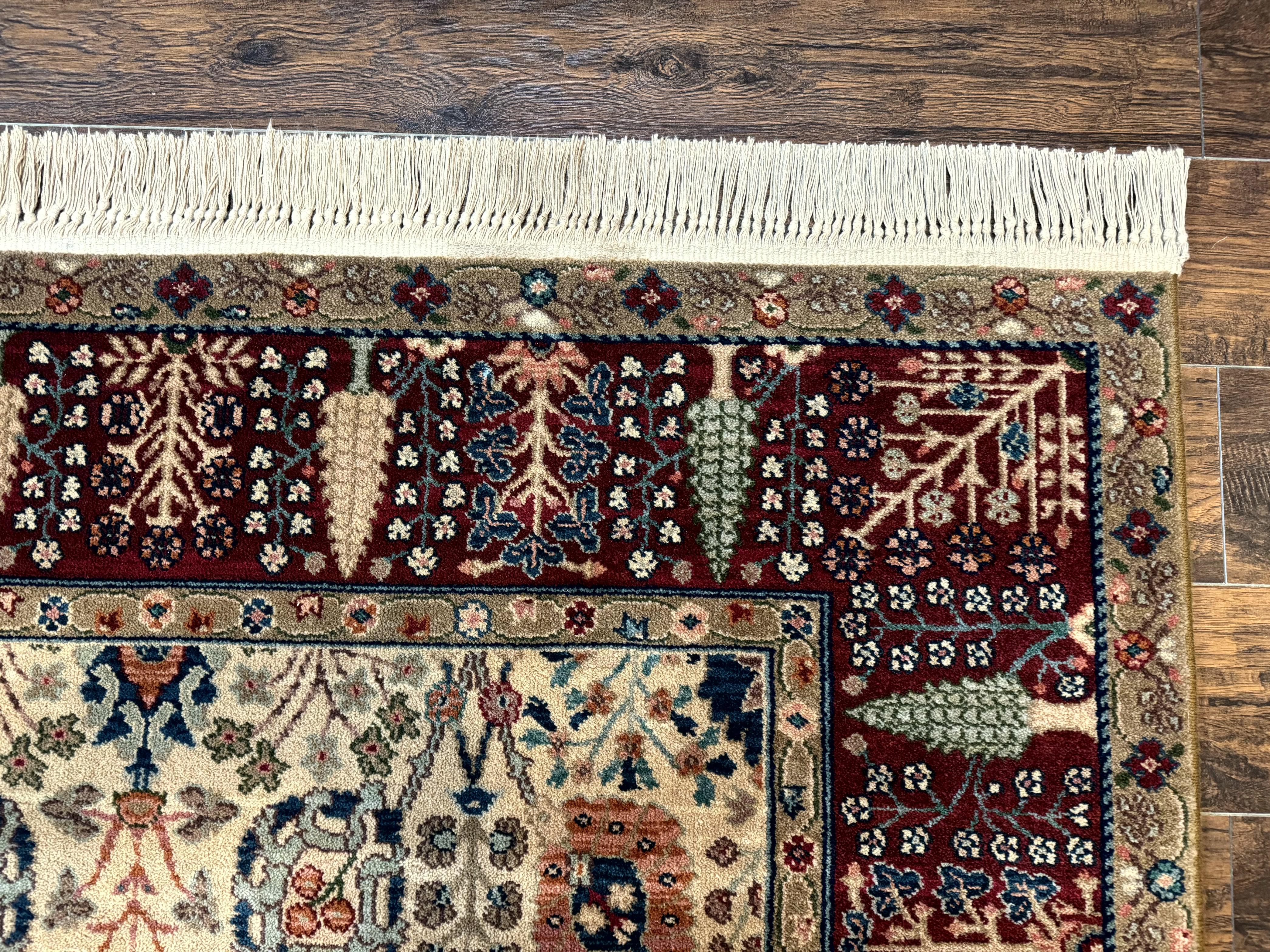 Karastan Rug 5.9 x 9 Samovar Teawash #900-901 Persian Vase Pattern, Wool Karastan Carpet, Traditional Area Rug, Allover Pattern Vintage Rug - Jewel Rugs