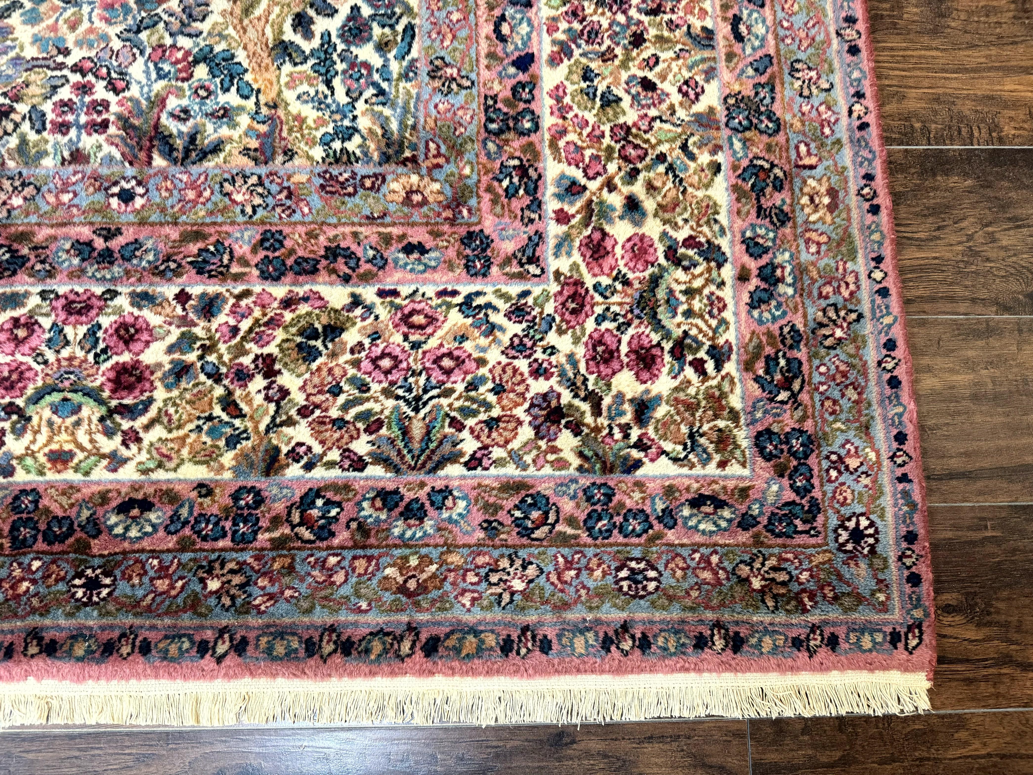 Karastan Rug 8.8 x 15, Lanamar Kirman #5519, Wool Karastan Carpet, Antique Floral Karastan Rug, Tree of Life Design Rug, Traditional Rug - Jewel Rugs