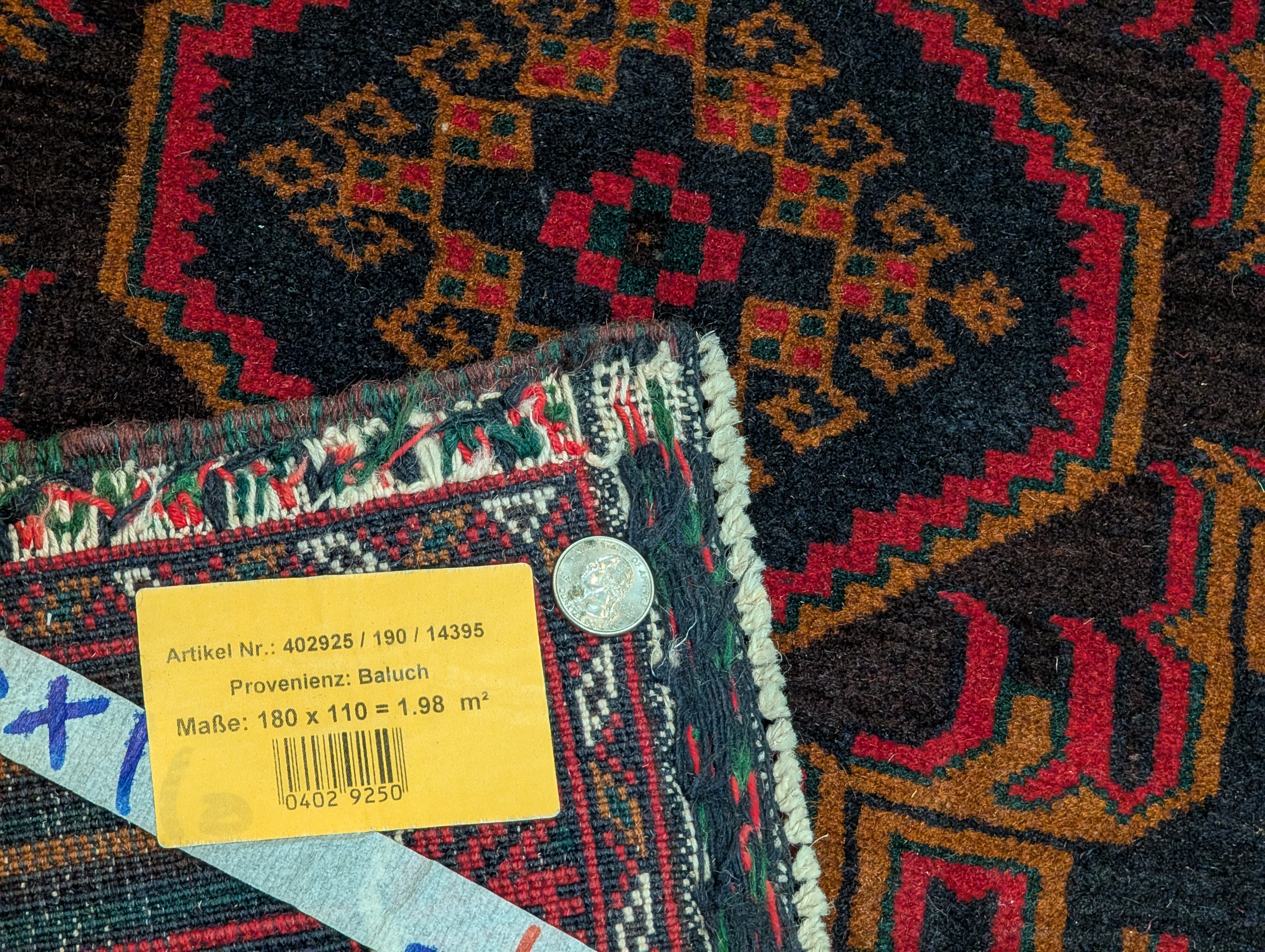 Afghan Baluch Rug 4x6, Handmade, Tribal, Geometric, New - Jewel Rugs