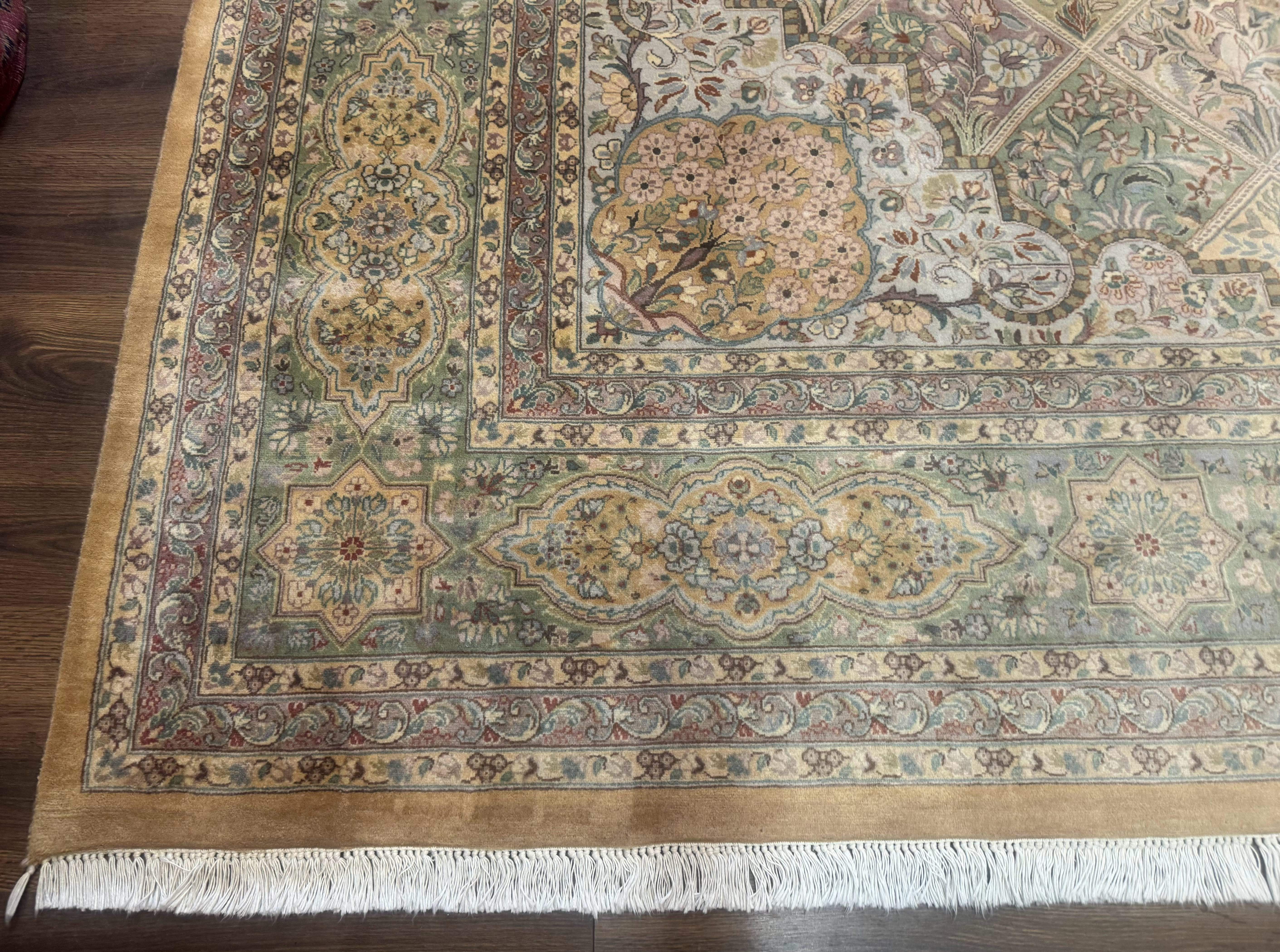 Pak Persian Rug 9x12, Diamond Panel Design, Fine 225 KPSI, Wool - Jewel Rugs