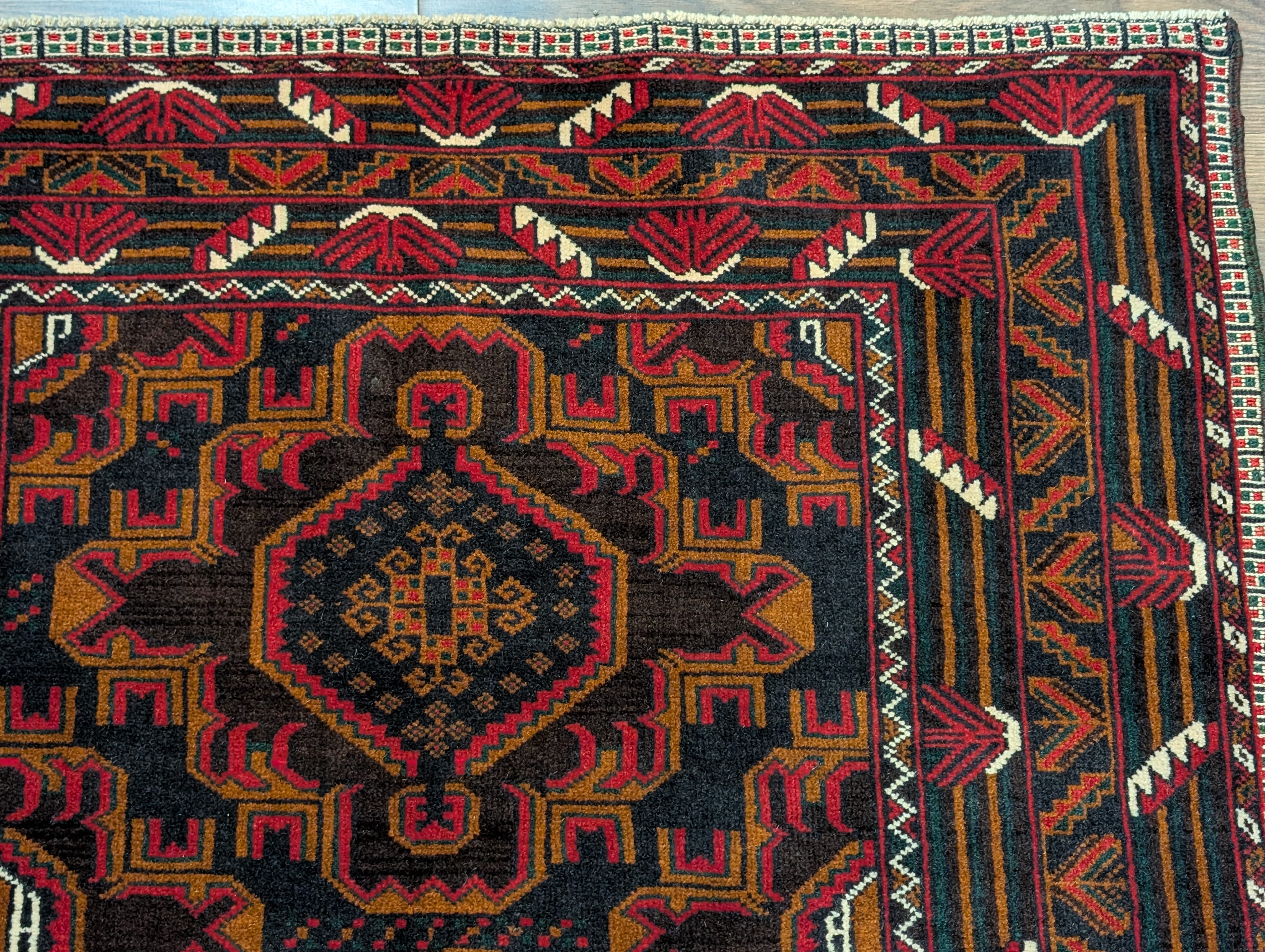 Afghan Baluch Rug 4x6, Handmade, Tribal, Geometric, New - Jewel Rugs
