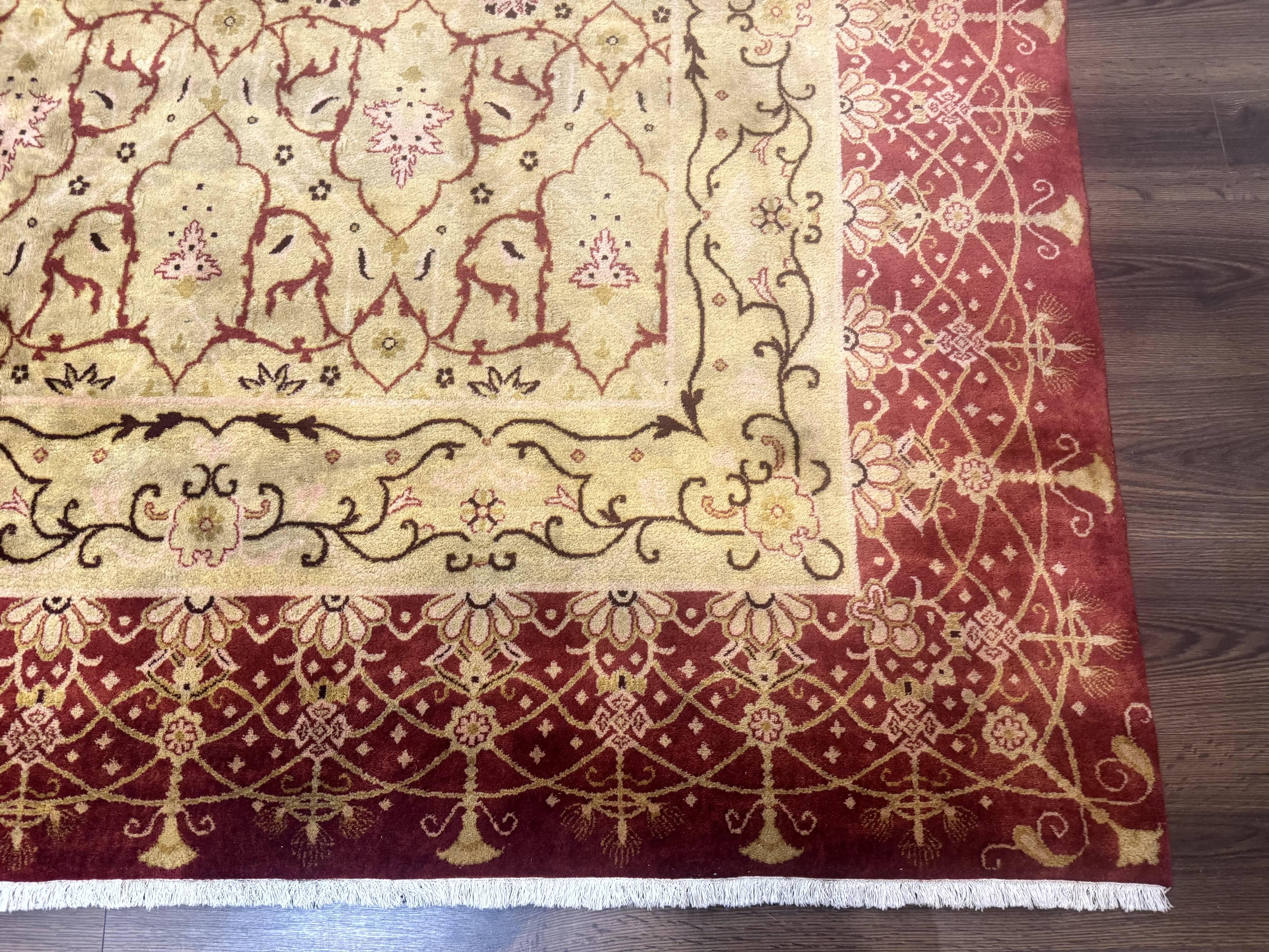 Pak Persian Rug 8x10, Allover Pattern, Gold-Tan, Fine 200 KPSI - Jewel Rugs