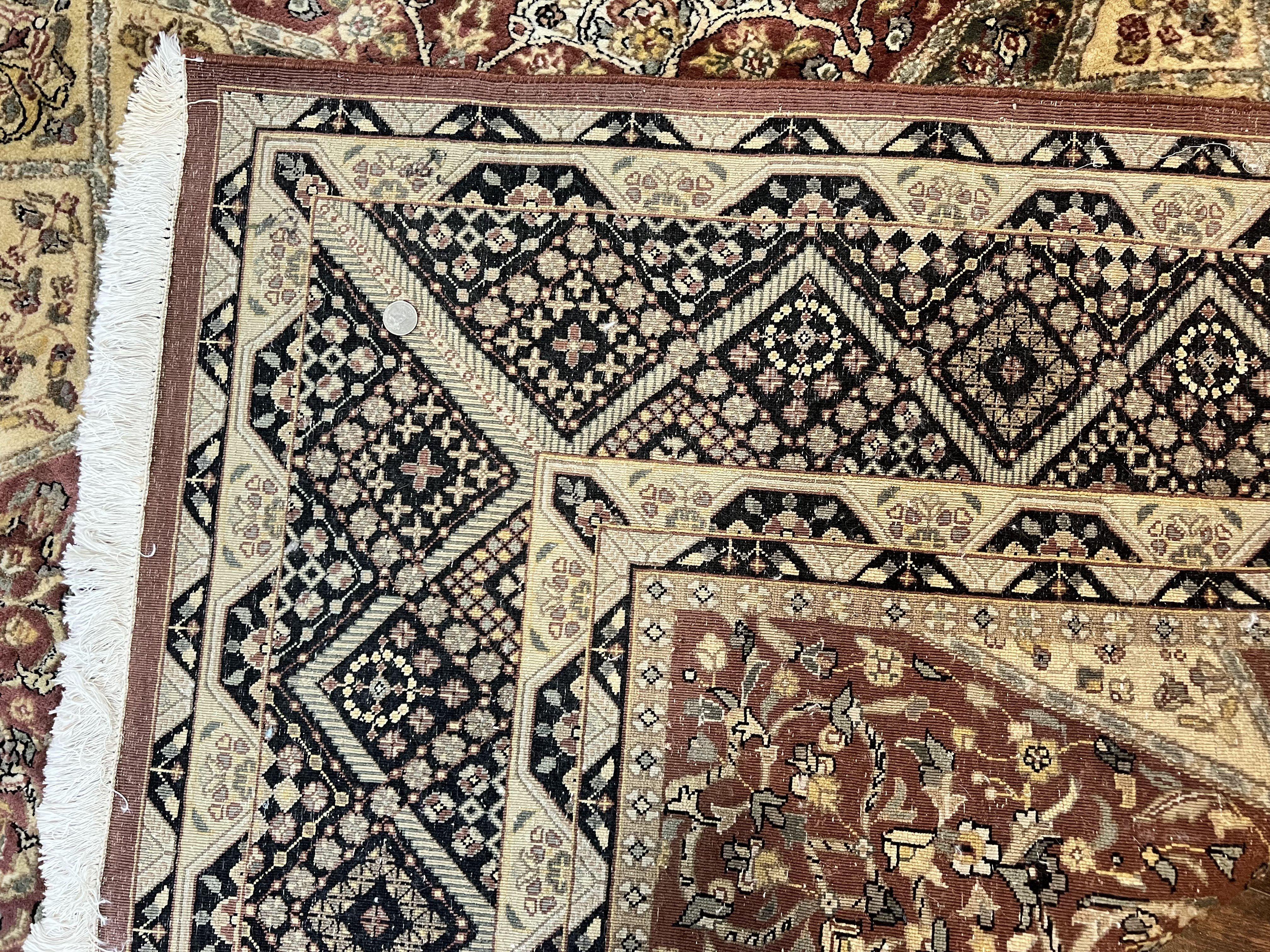 Indo Persian Rug 8x10, Dome Design, 210 KPSI, Handmade Vintage Wool Rug - Jewel Rugs