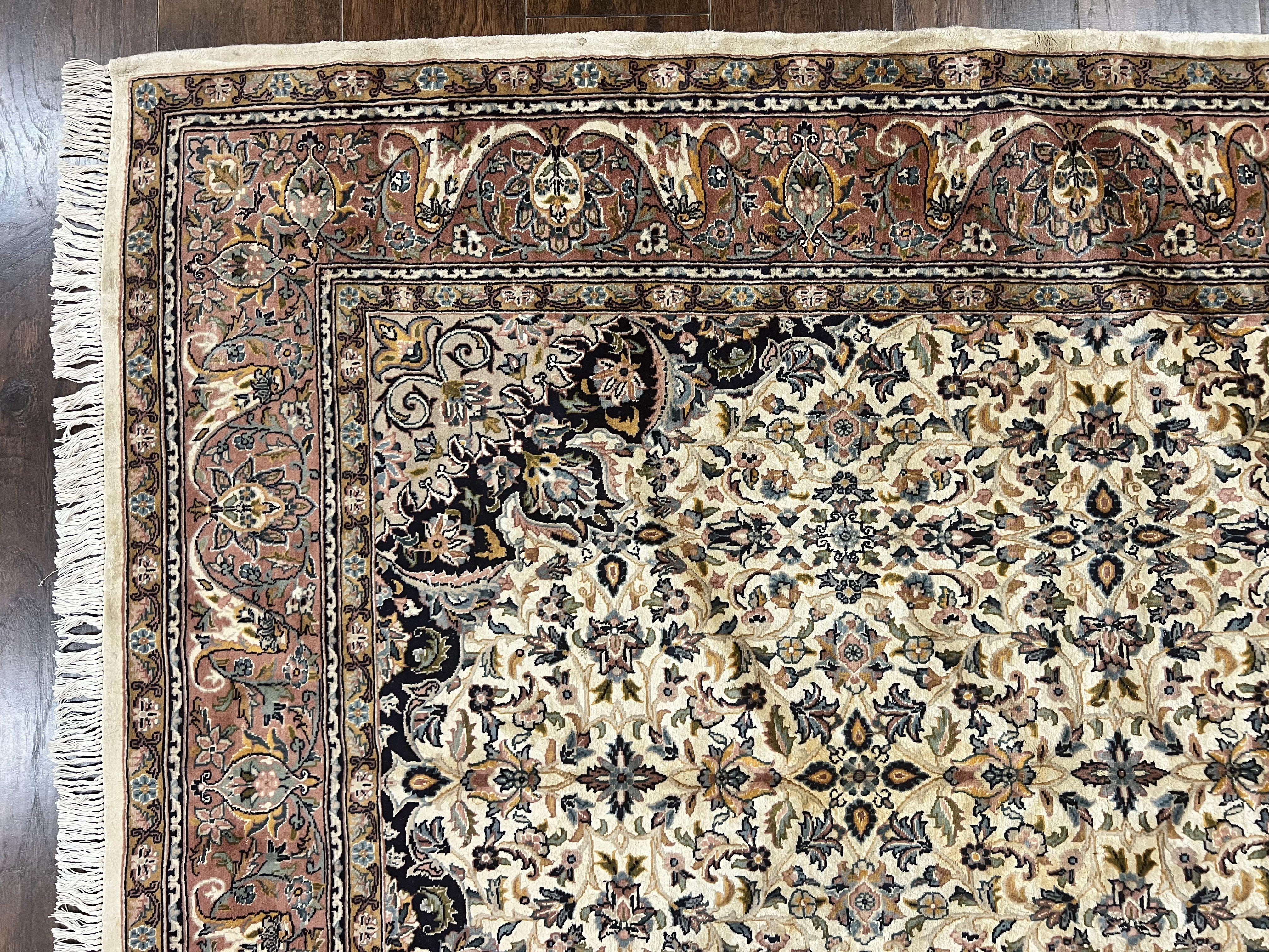 Pak Persian Rug 5x8, Handmade Wool Oriental Carpet, Vintage Rug, Floral Allover, Very Fine 320 KPSI - Jewel Rugs