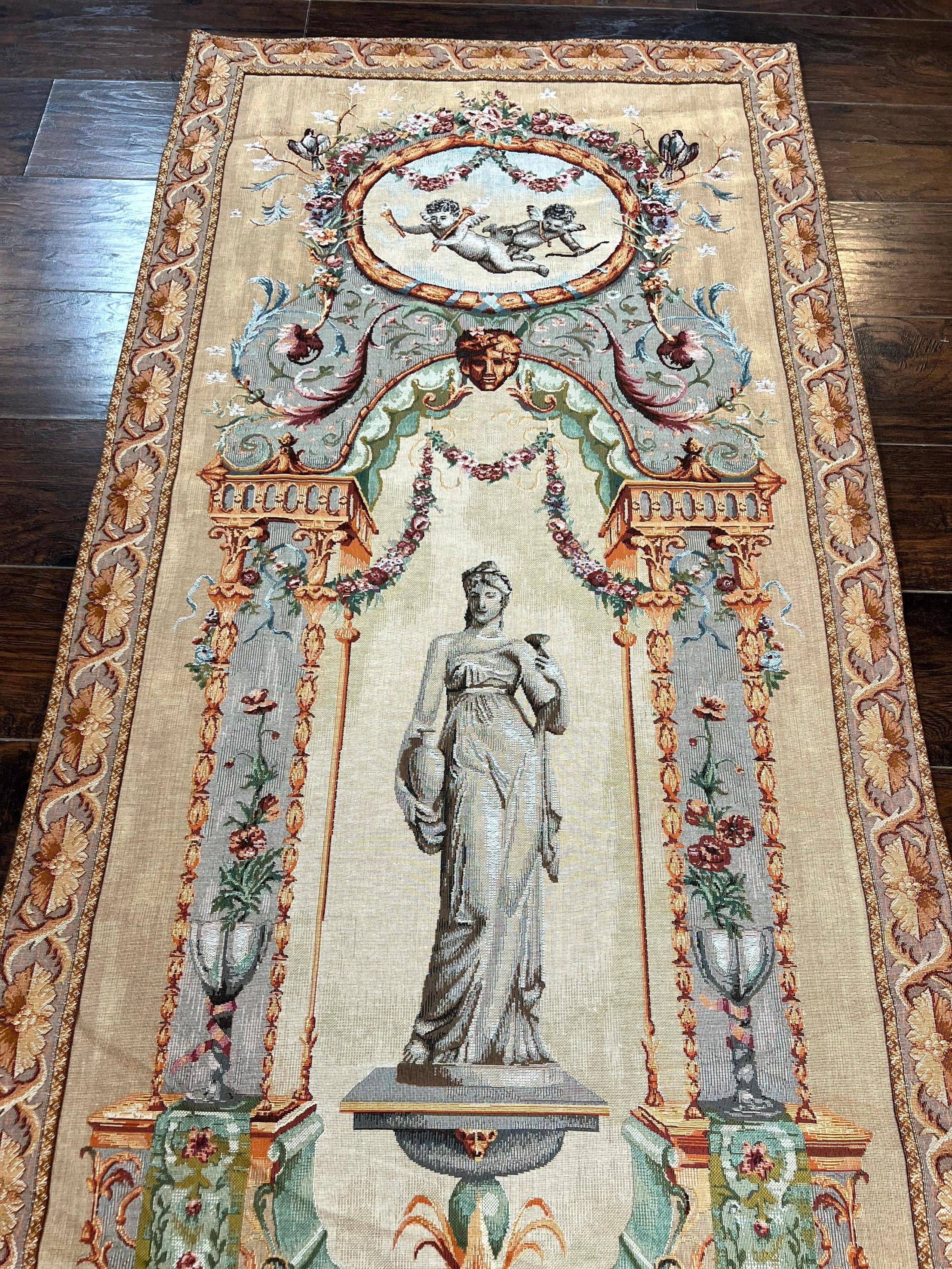 Tapestry of Greek/Roman Statue, Wall Hanging, Vintage, Vertical Tapestry - Jewel Rugs