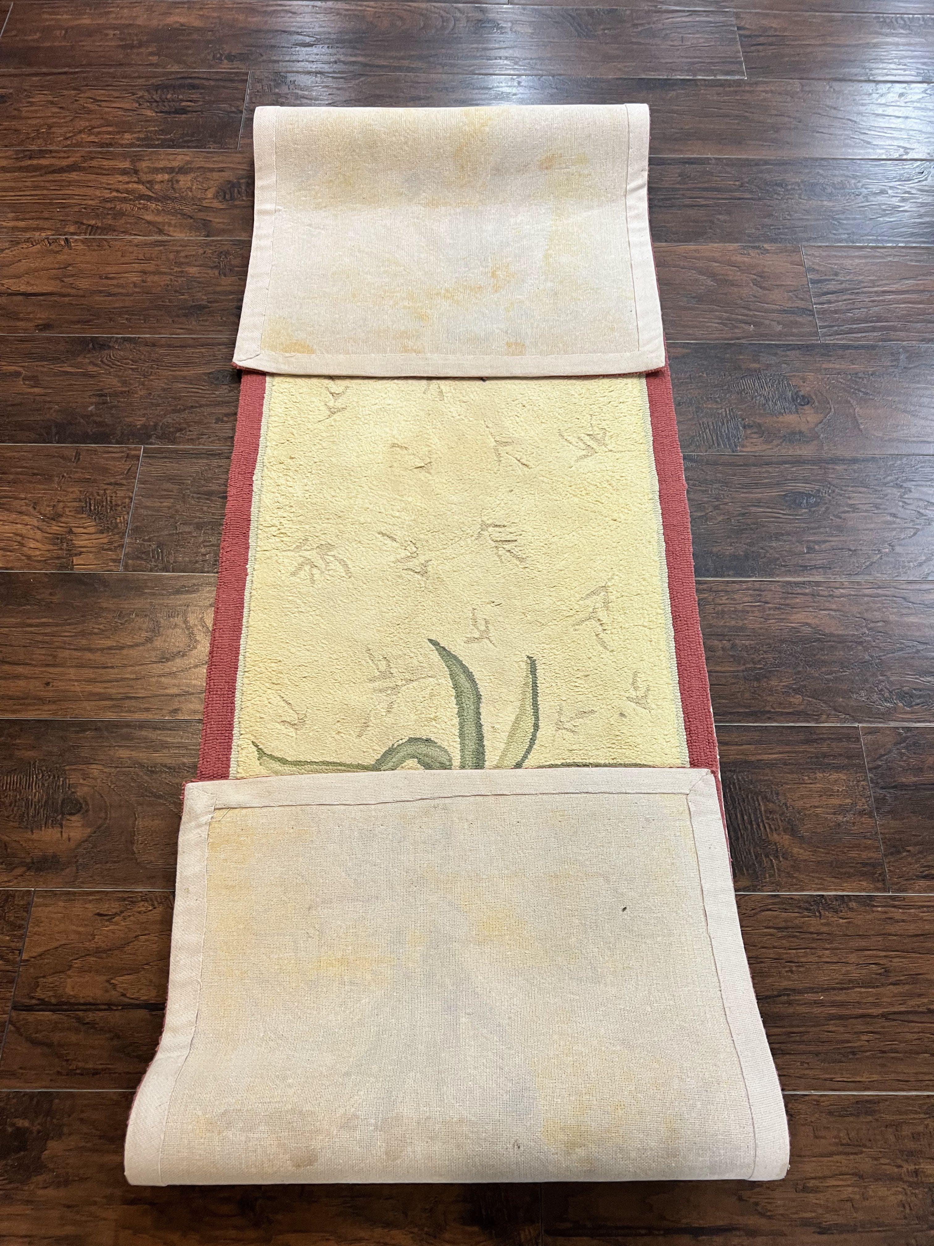 Chinese Hooked Runner Rug 2x8, Simple Design, Vintage, Birds, Rug for Hallway 2 x 8 ft - Jewel Rugs