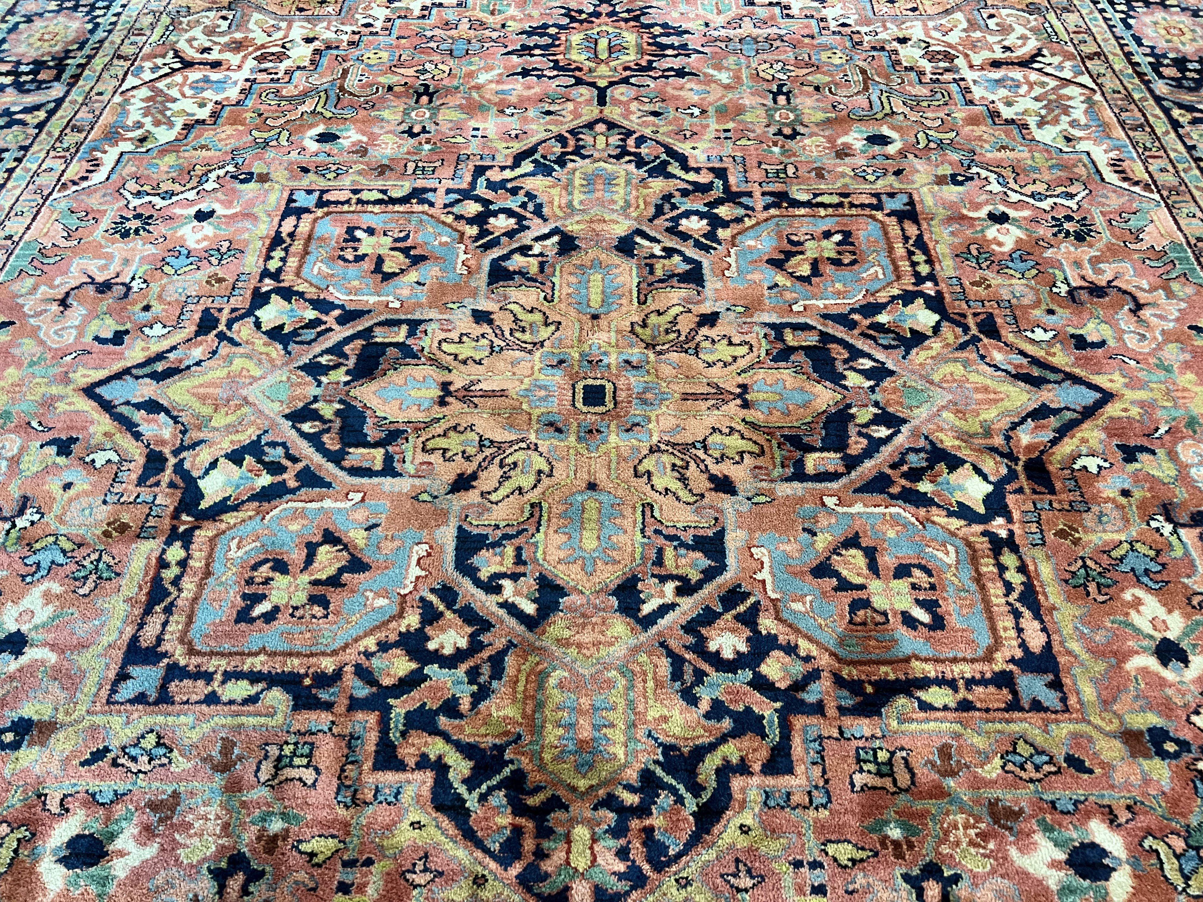 Karastan Rug 8.8 x 12, Karastan Heriz #726, Wool Pile Karastan Area Rug, Rare Hard to Find, Original 700 Series - Jewel Rugs