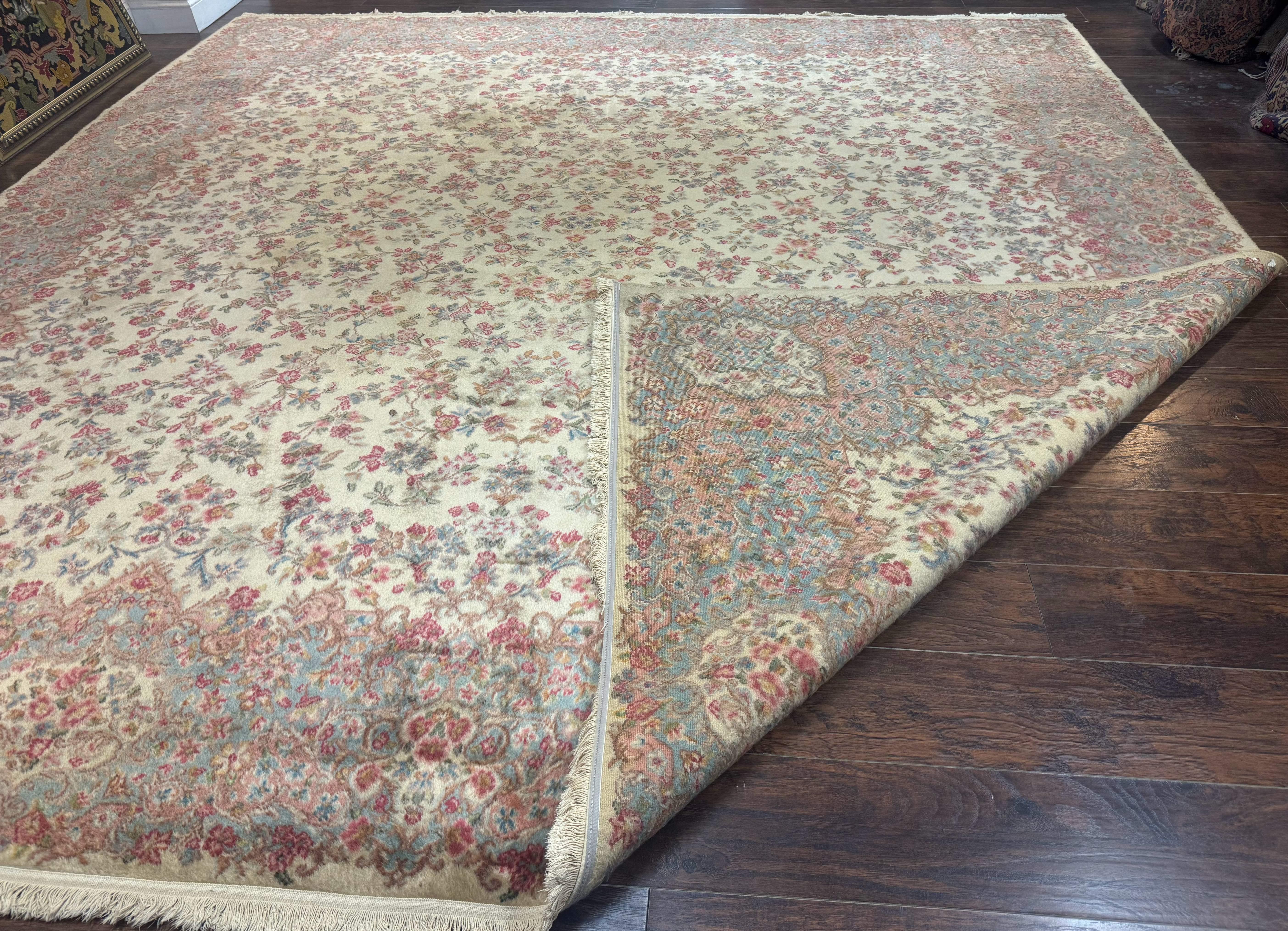 Karastan Kirman Rug #788, Wool Karastan Carpet 11x12, Unique Almost Square Size, Rare, Original 700 Series, Vintage Discontinued Karastan - Jewel Rugs