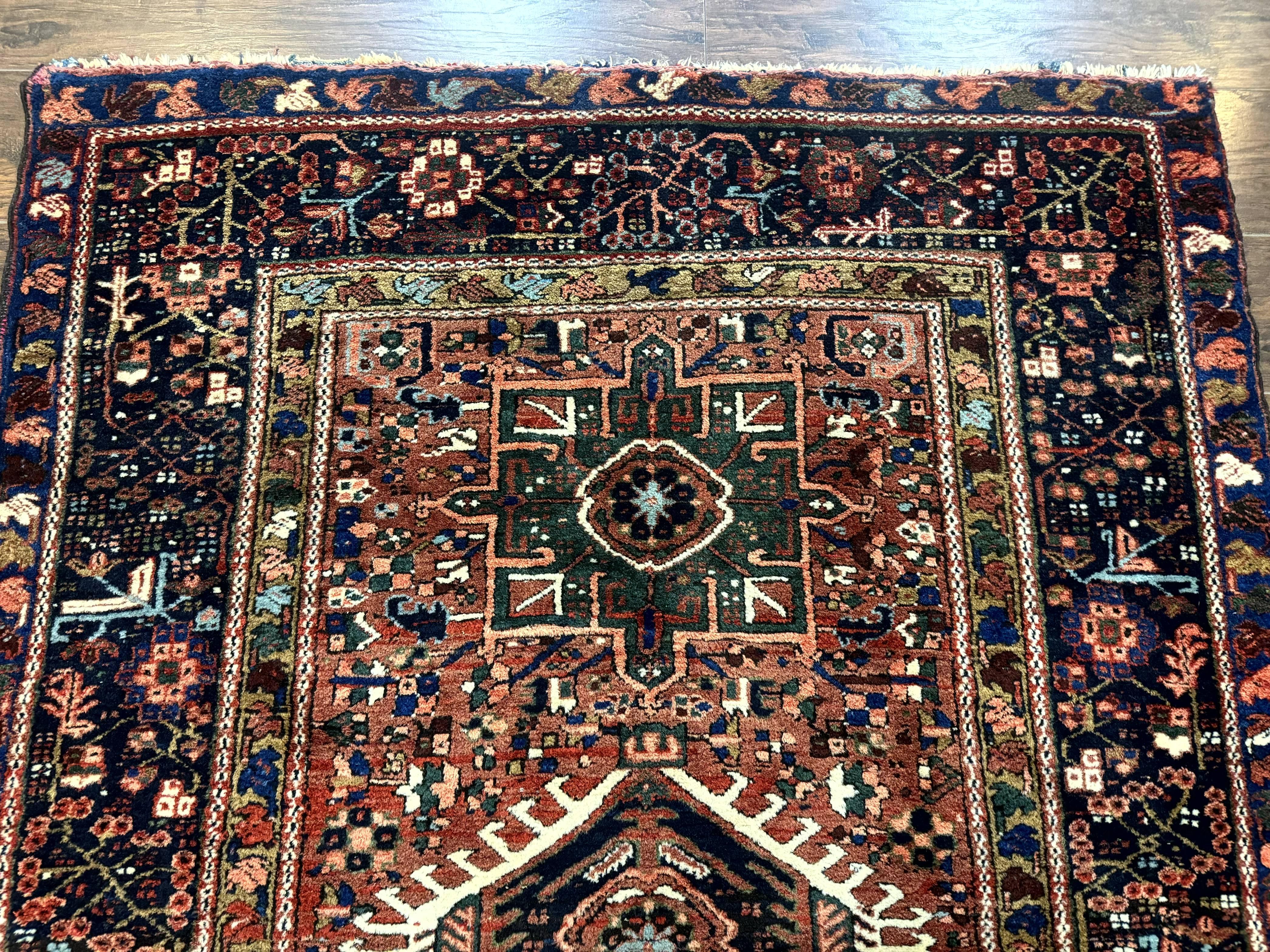 Antique Persian Karajeh Heriz Rug 5x6 - Jewel Rugs
