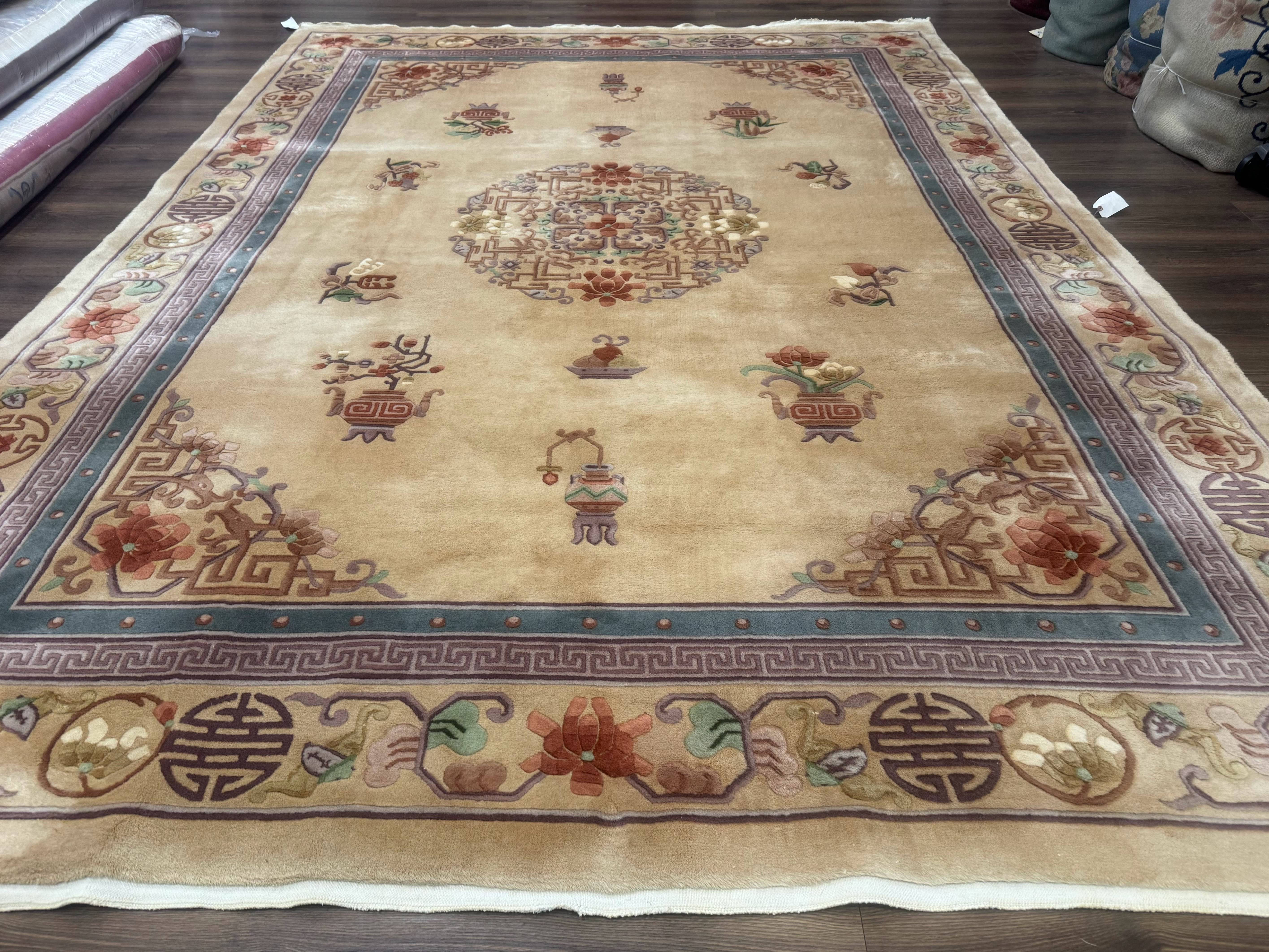 Chinese Wool Rug 8x12, Chinese 90 Line Rug - Jewel Rugs