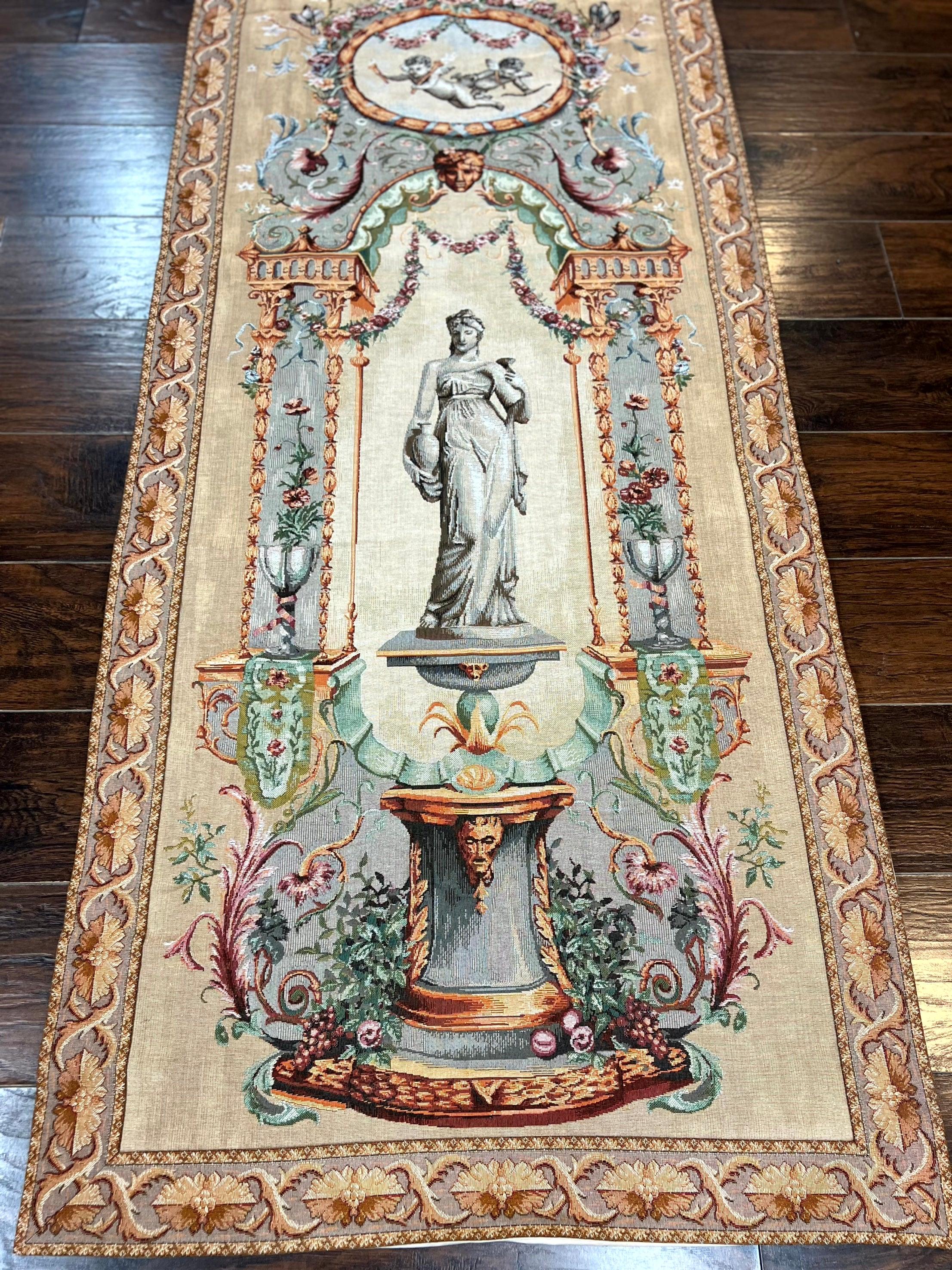 Tapestry of Greek/Roman Statue, Wall Hanging, Vintage, Vertical Tapestry - Jewel Rugs