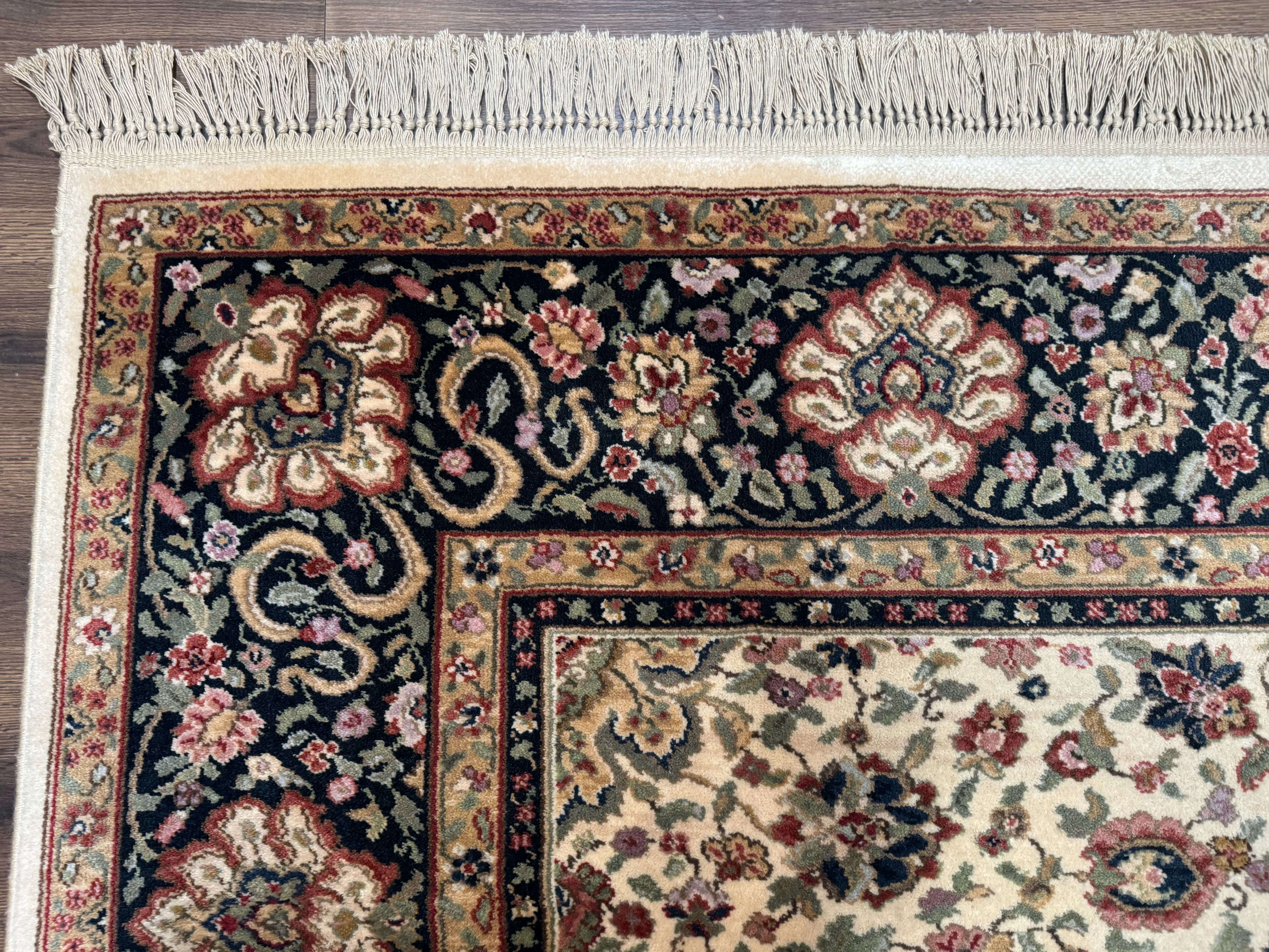 Karastan Rug 8.8 x 12 Ivory Indo Kirman #700/706, Wool Original Series - Jewel Rugs
