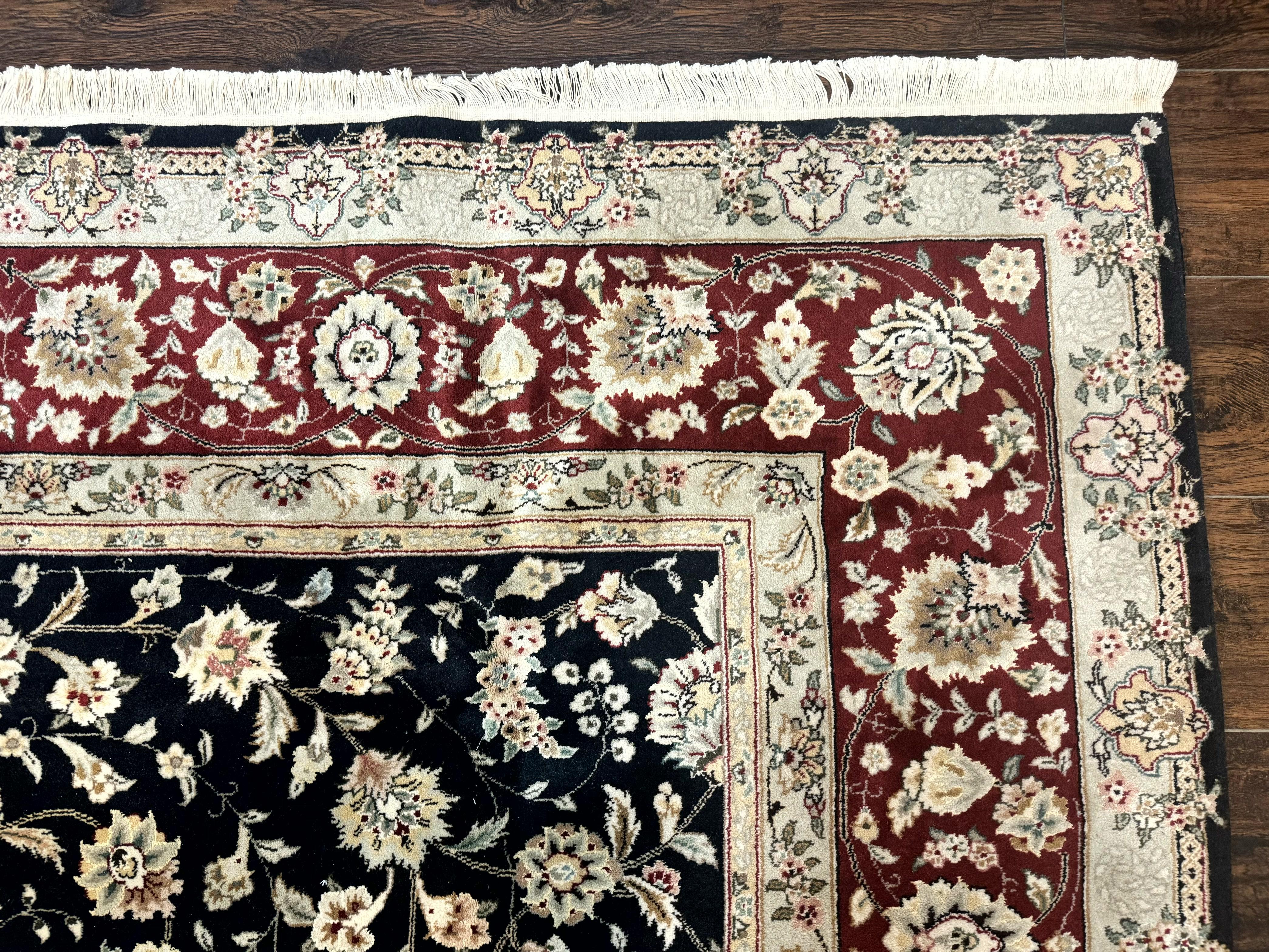 Black Pak Persian Rug 8x10, Floral Allover - Jewel Rugs