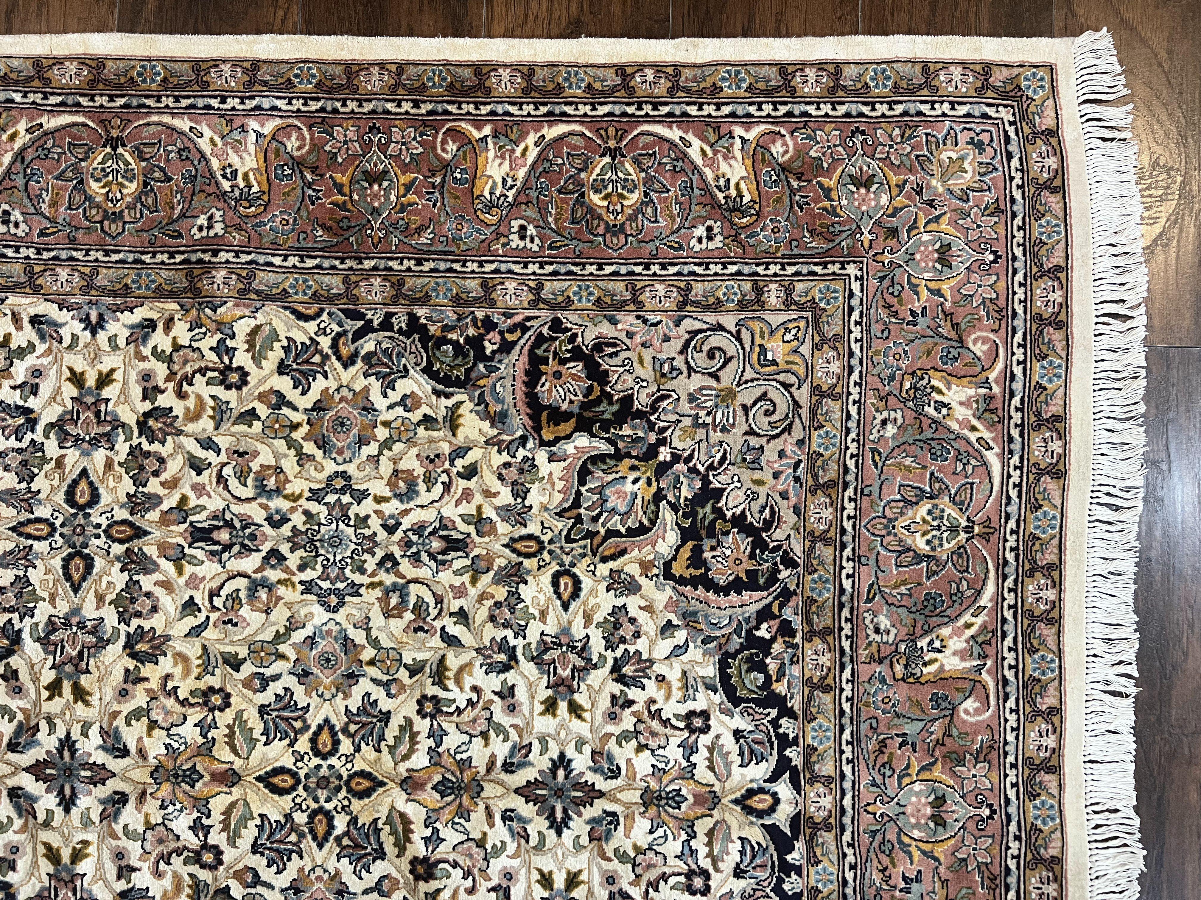 Pak Persian Rug 5x8, Handmade Wool Oriental Carpet, Vintage Rug, Floral Allover, Very Fine 320 KPSI - Jewel Rugs