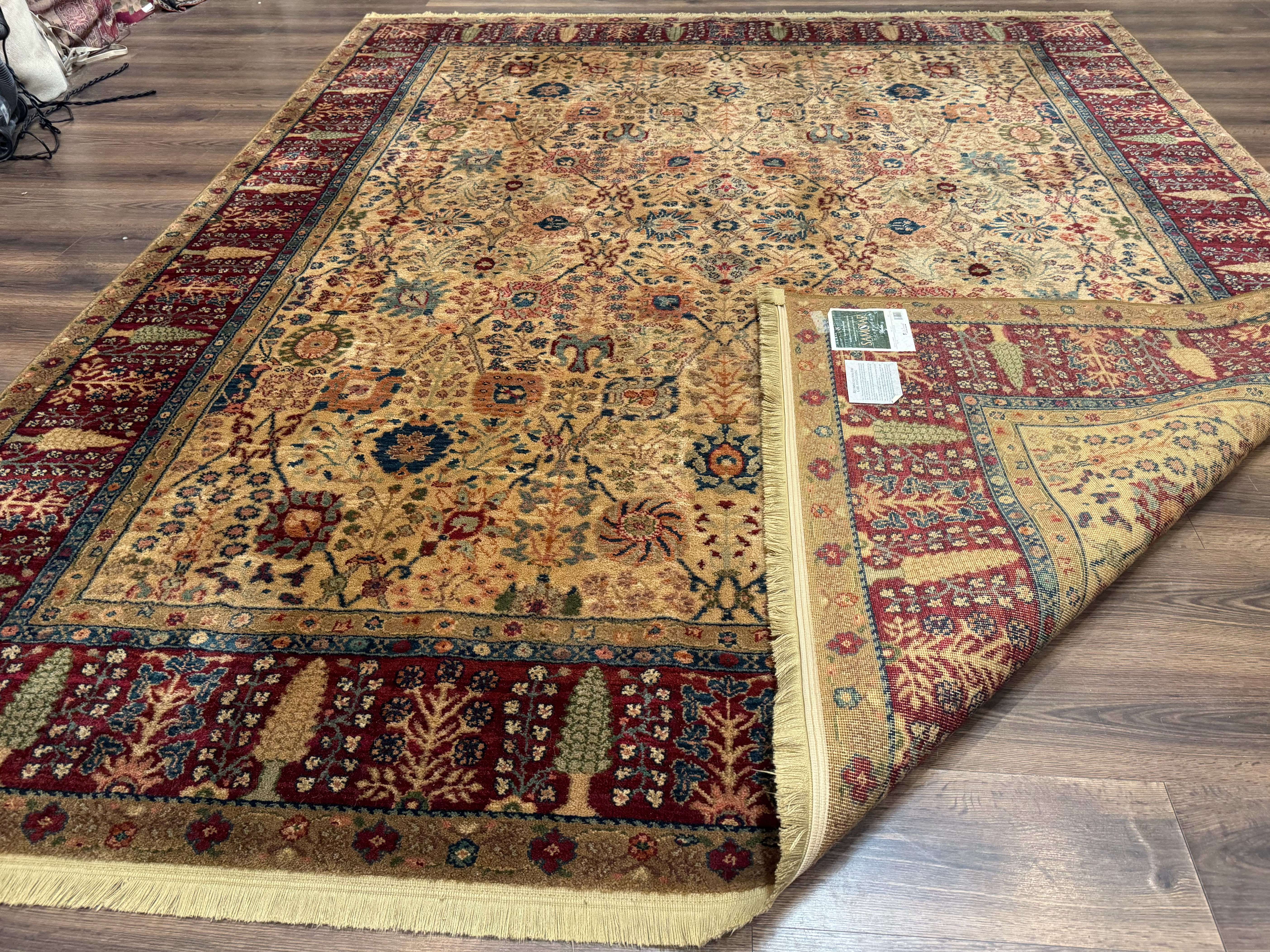 Karastan Rug 8.8 x 10 Samavar Teawash Persian Vase #900 - 901, Wool Vintage Discontinued - Jewel Rugs