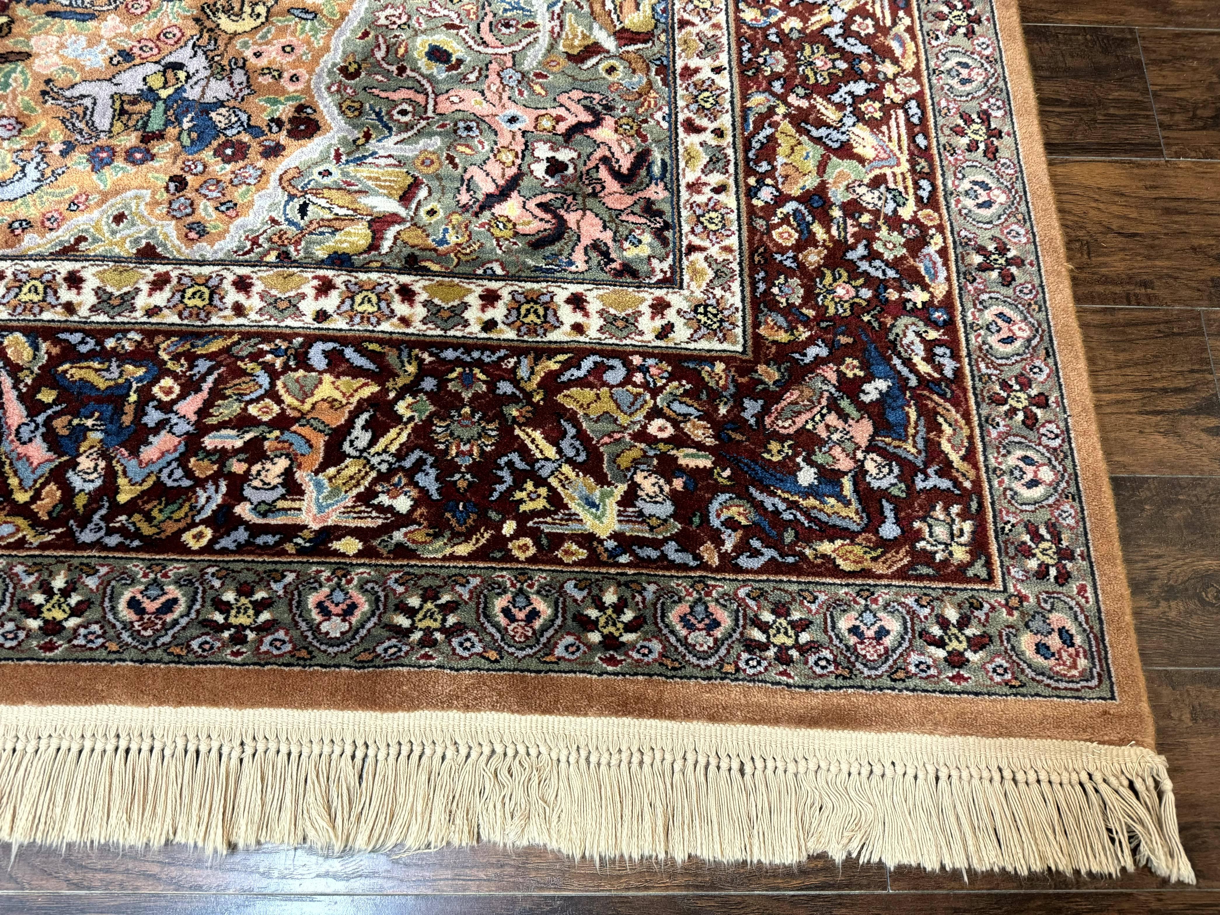 Karastan Rug 10x14 Persian Hunting Rug #723, Wool Pile Karastan Area Rug, Discontinued Original 700 Series Karastan Carpet, Room Sized - Jewel Rugs
