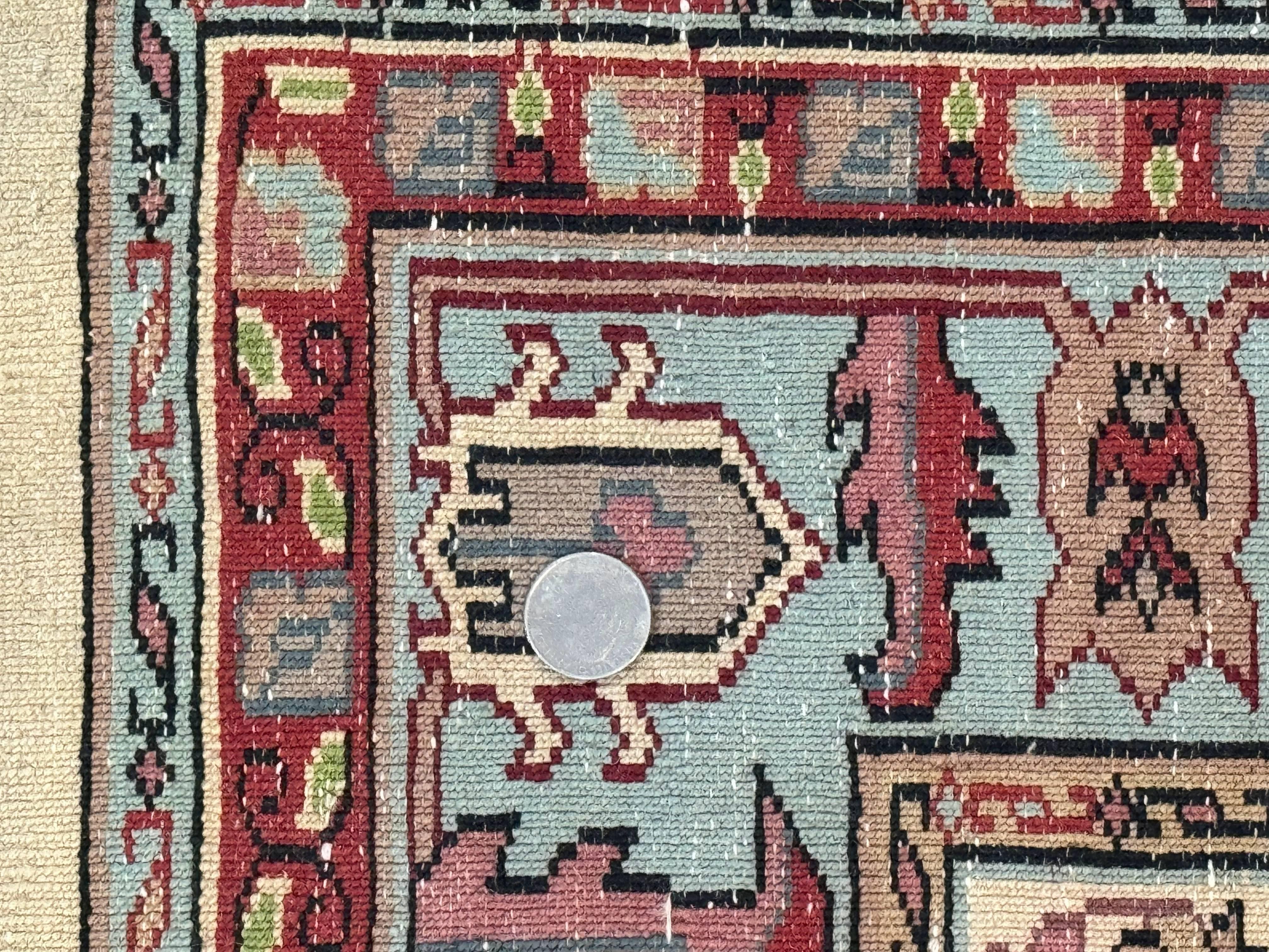 Turkish Kazak Rug 6x9, Geometric Medallions - Jewel Rugs