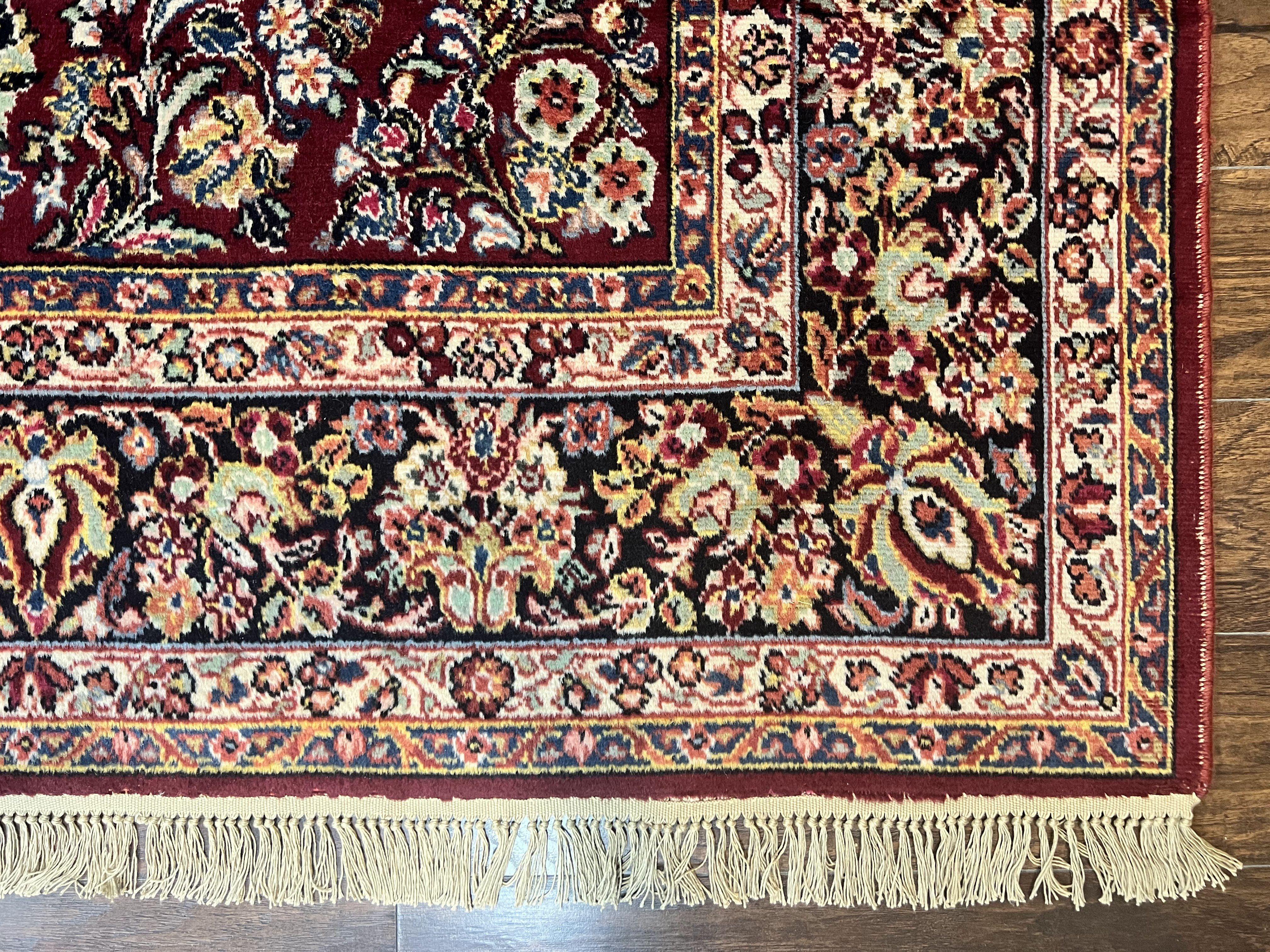 Karastan Rug 9x12 Red Sarouk #785, Wool Karastan Carpet, Discontinued Vintage, Original 700 Series, Karastan Area Rug - Jewel Rugs