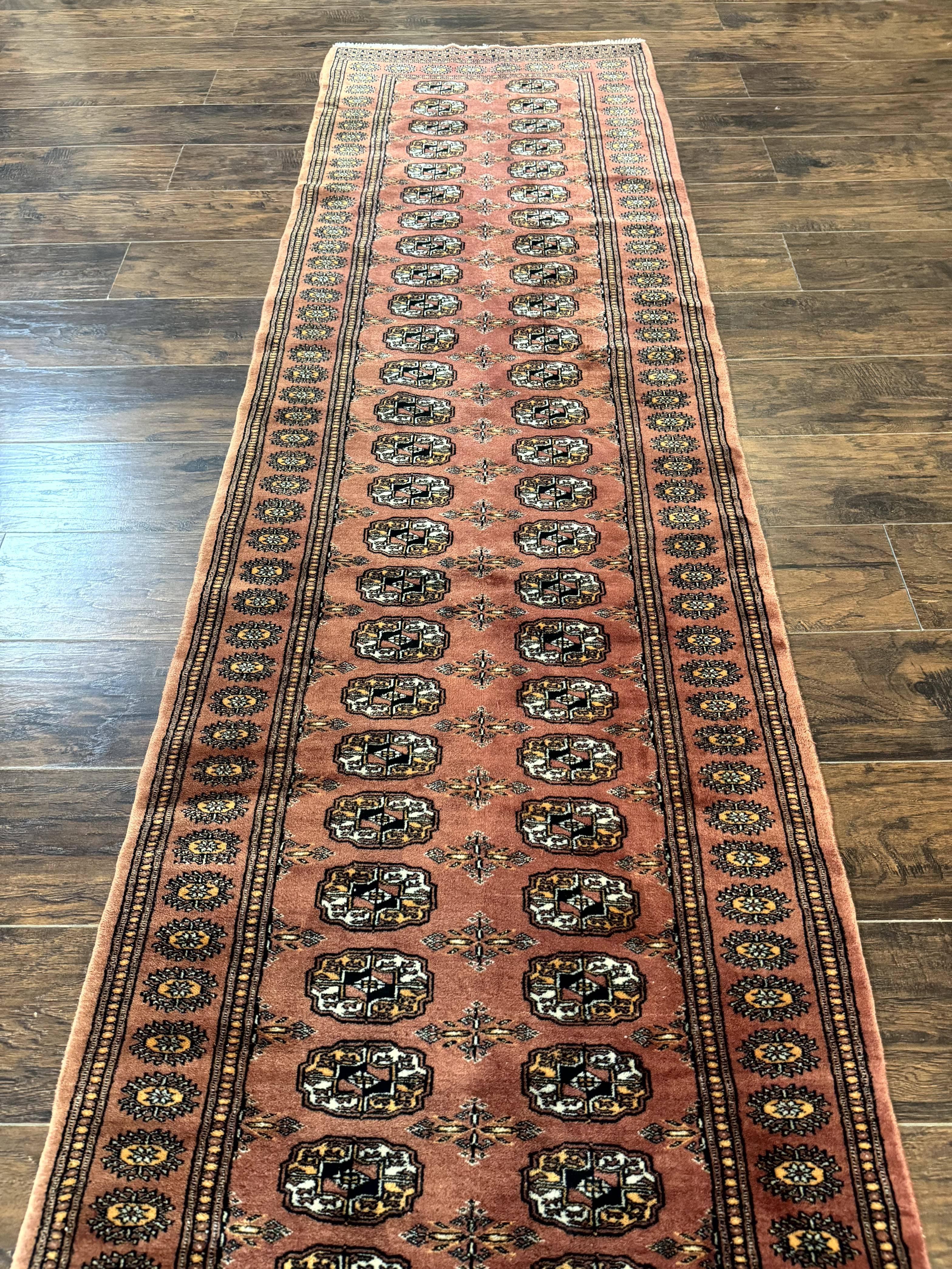 Pakistani Turkoman Bokhara Runner Rug 2.8 x 12, Oriental Runner for Hallway - Jewel Rugs