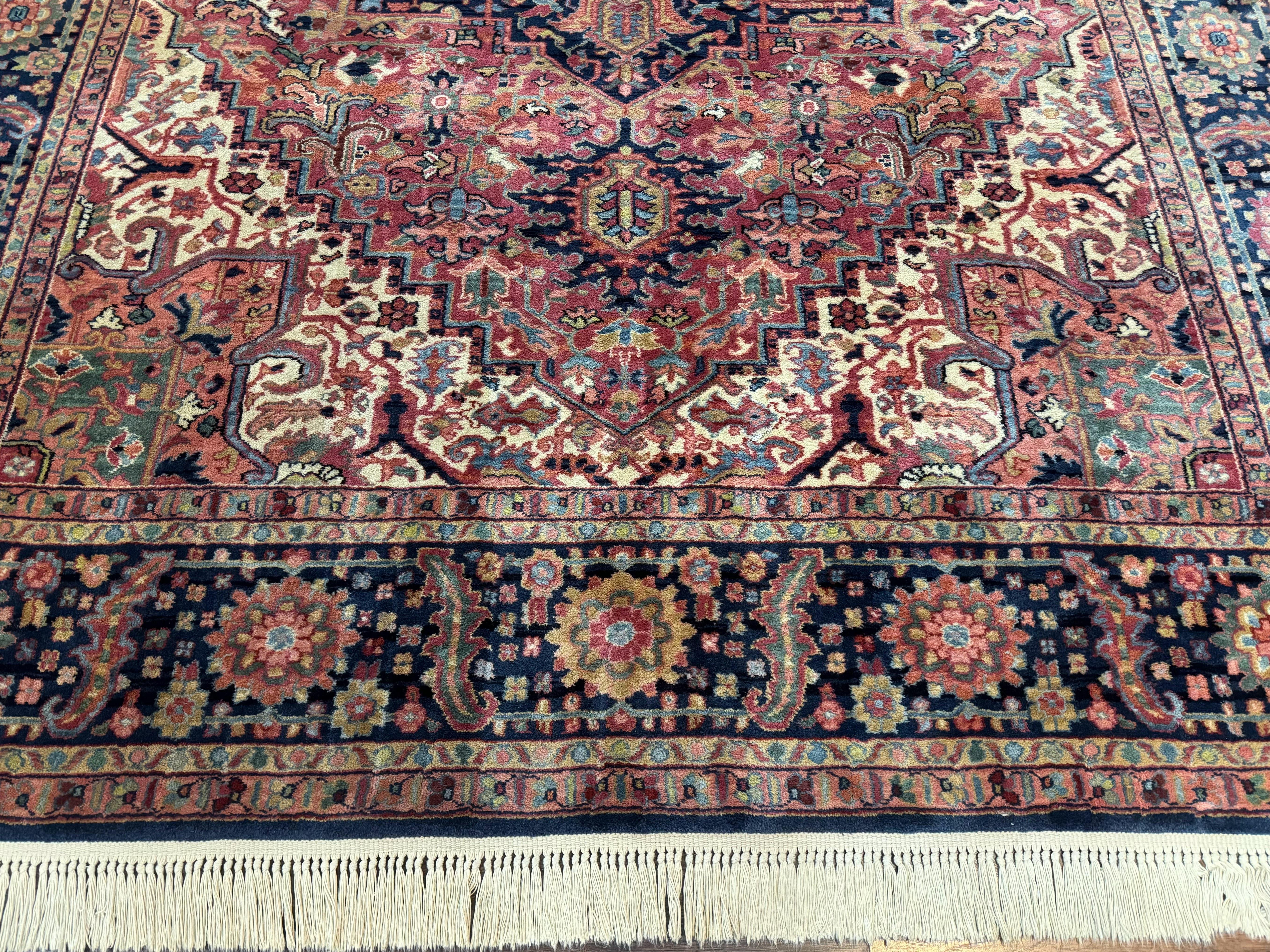 Karastan Heriz Rug 8.8 x 12, Vintage Karastan Wool Carpet, Heriz Pattern #726, Hard to Find Original 700 Series, Heriz Serapi Area Rug - Jewel Rugs