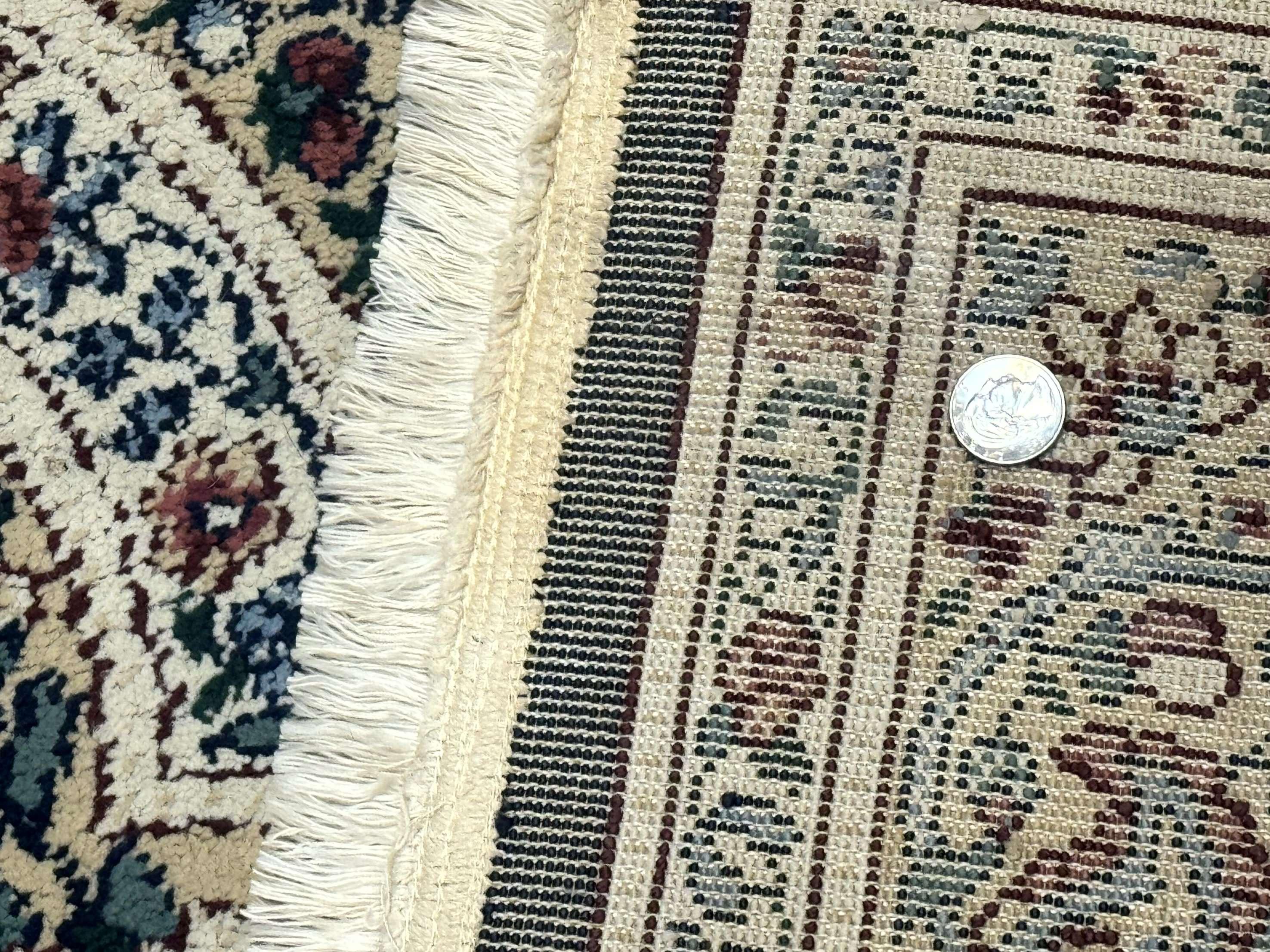 Persian Rug 8x11, Belgium Power Loomed Rug, Kirman Lavar Floral Design, Vintage Rug - Jewel Rugs