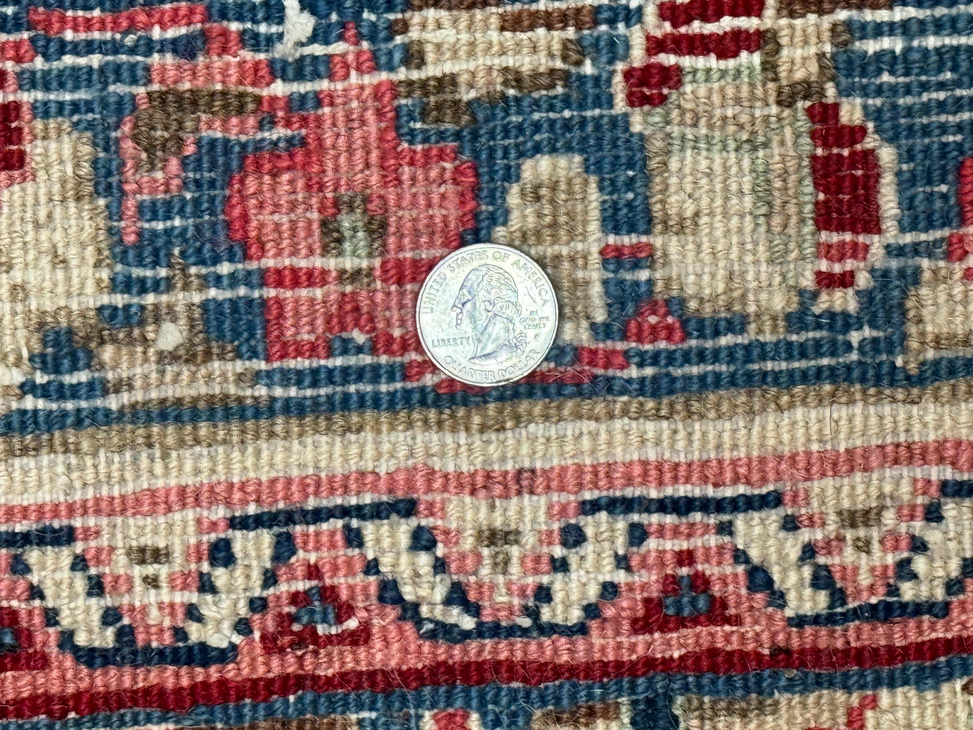 Persian Sarouk Runner Rug 2.4 x 21, Handmade Wool Floral Runner Rug for Hallway, 21ft Runner, Ivory - Jewel Rugs