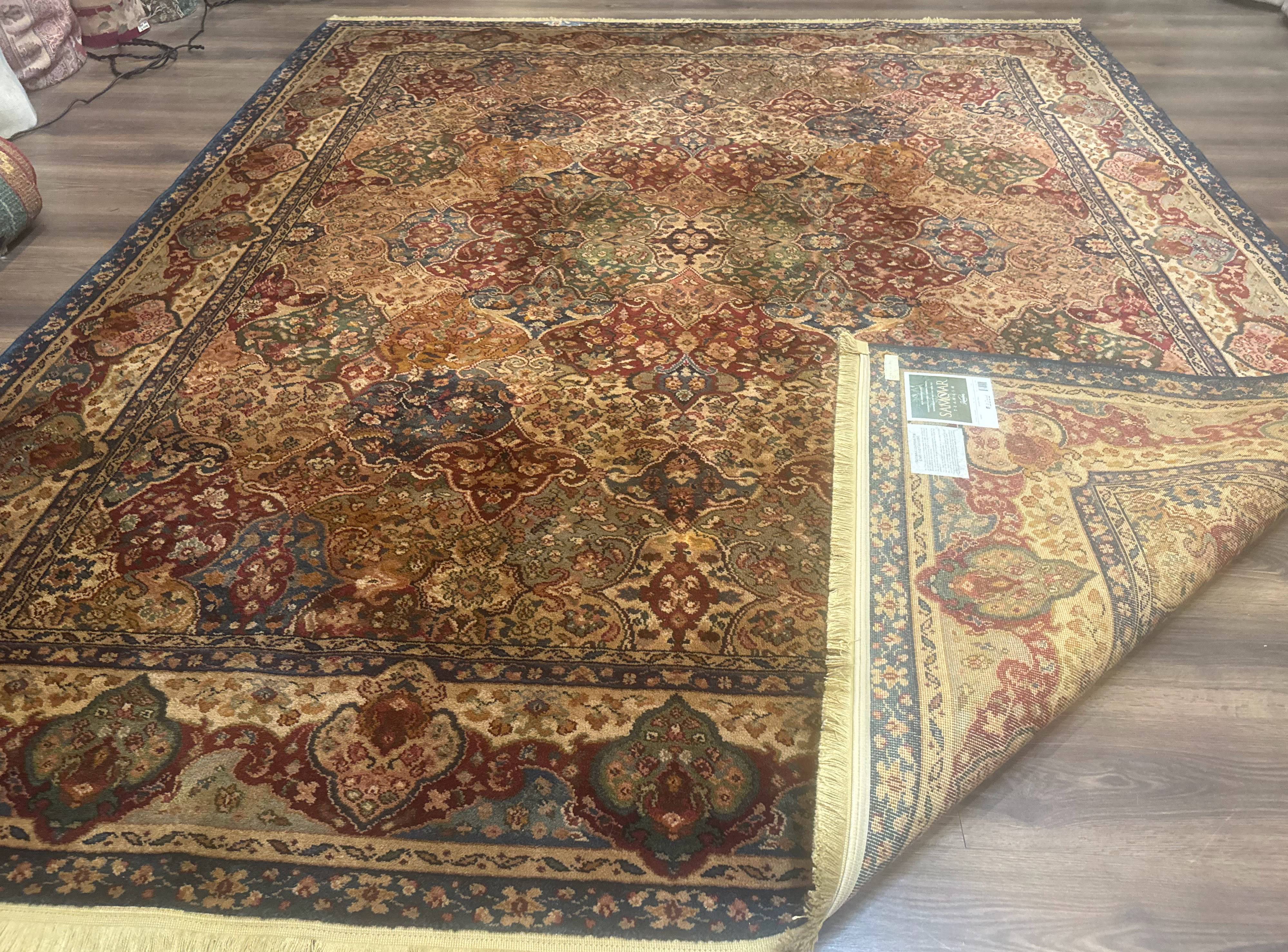 Karastan Rug 8.8 x 10, Samovar Teawash Kirman Panel #900-902, Wool Pile Vintage, Rare - Jewel Rugs