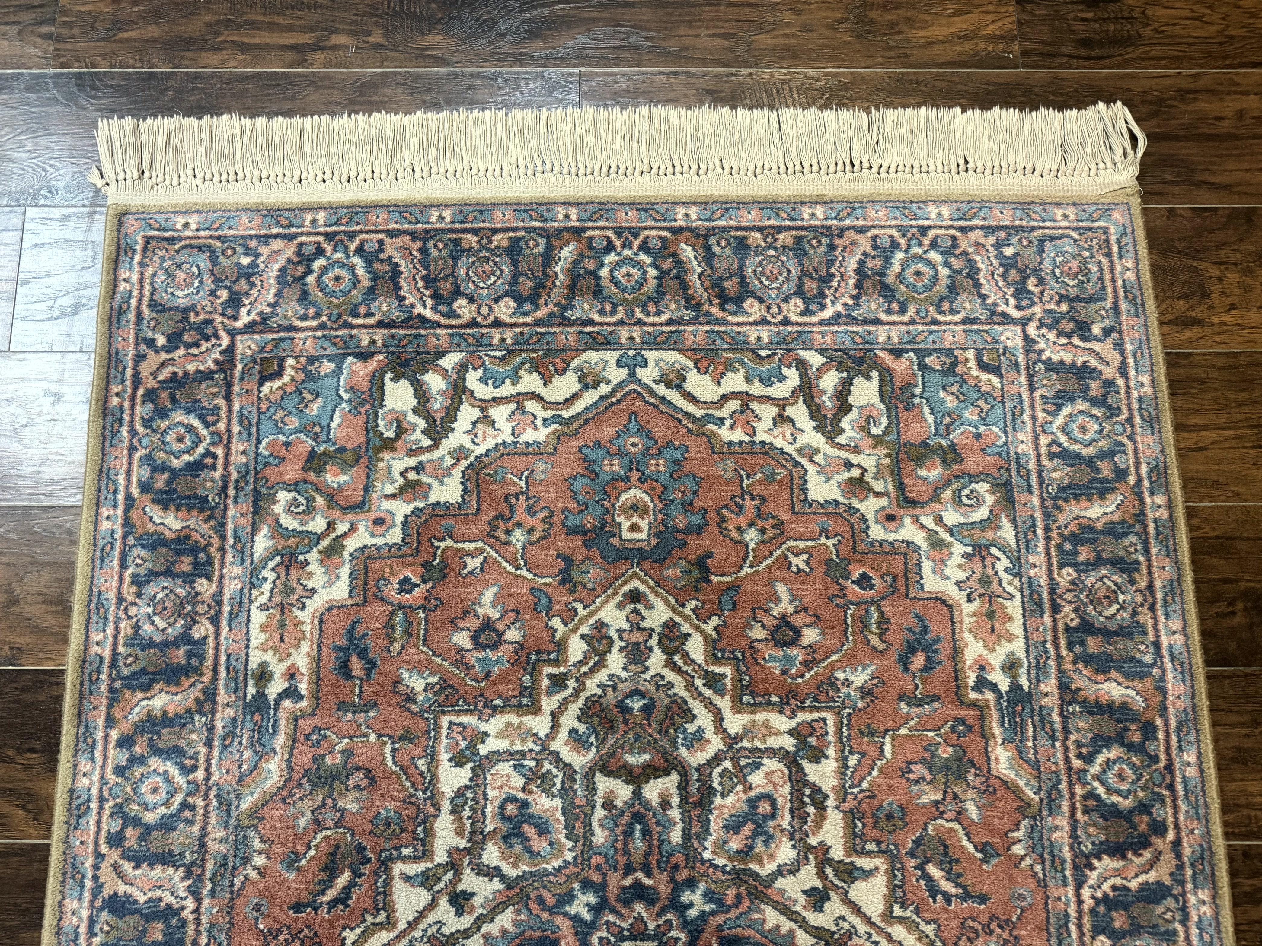 Karastan Rug 4x6, Vintage Karastan #744 Antique Serapi Pattern, Wool Pile, Original 700 Series Karastan Carpet - Jewel Rugs