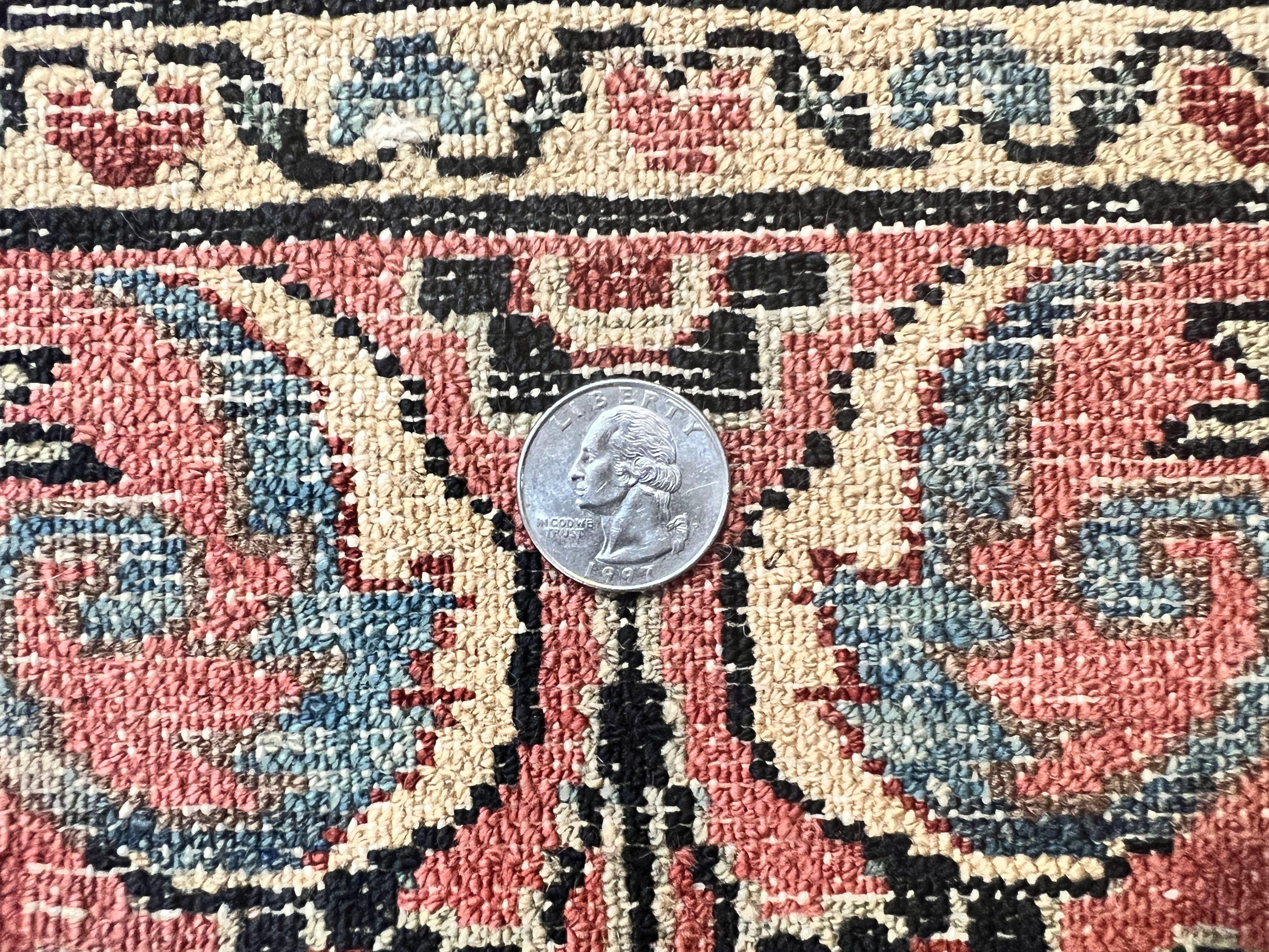 Small Antique Persian Rug 2.6 x 4, Red Floral Handmade 1920s Wool Rug, Persian Hamadan Lilian Rug - Jewel Rugs