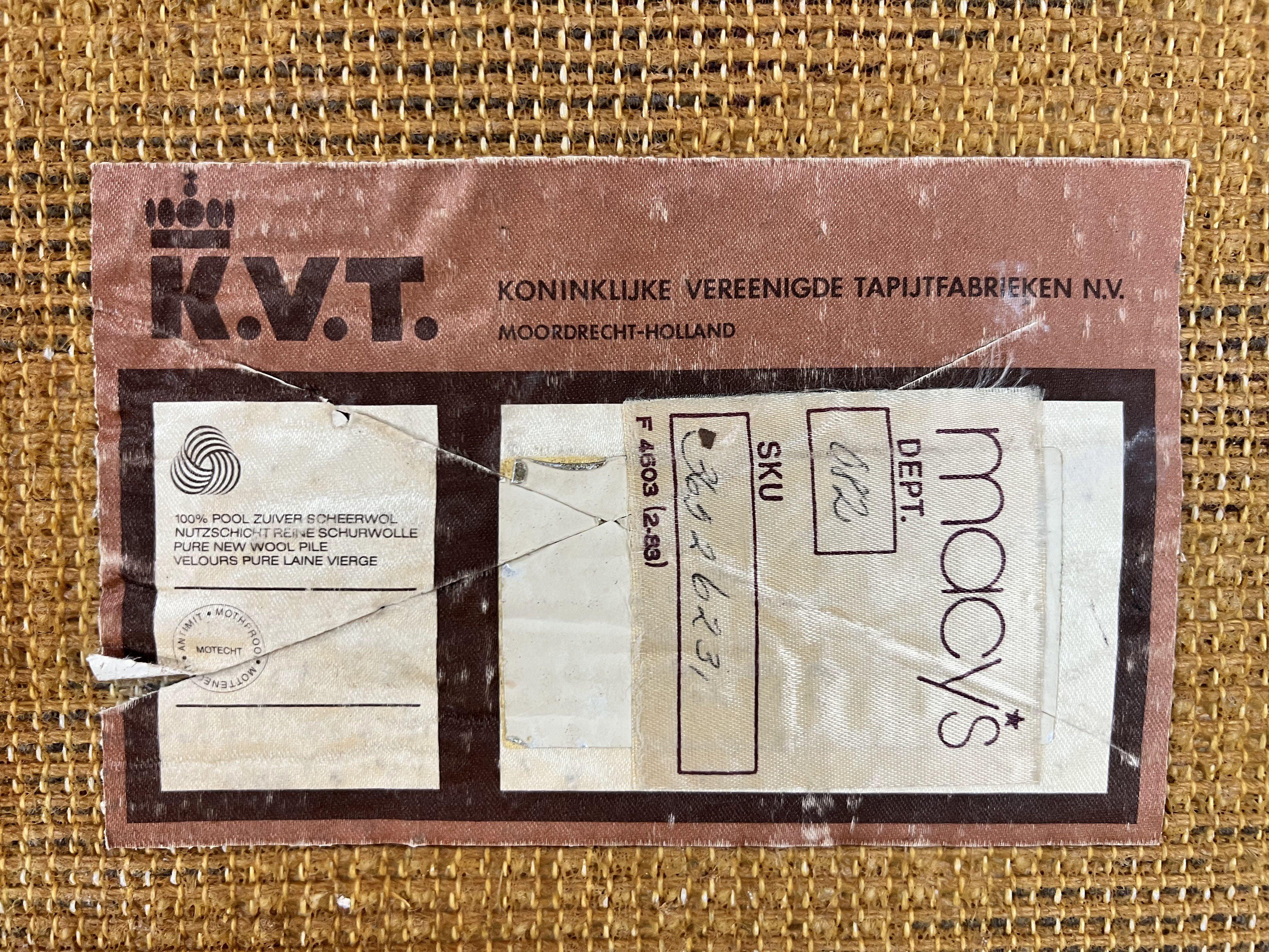 Vintage Zebra Stripes Shag Rug 5.7 x 7.4, Black and White, Retro, Wool - Jewel Rugs