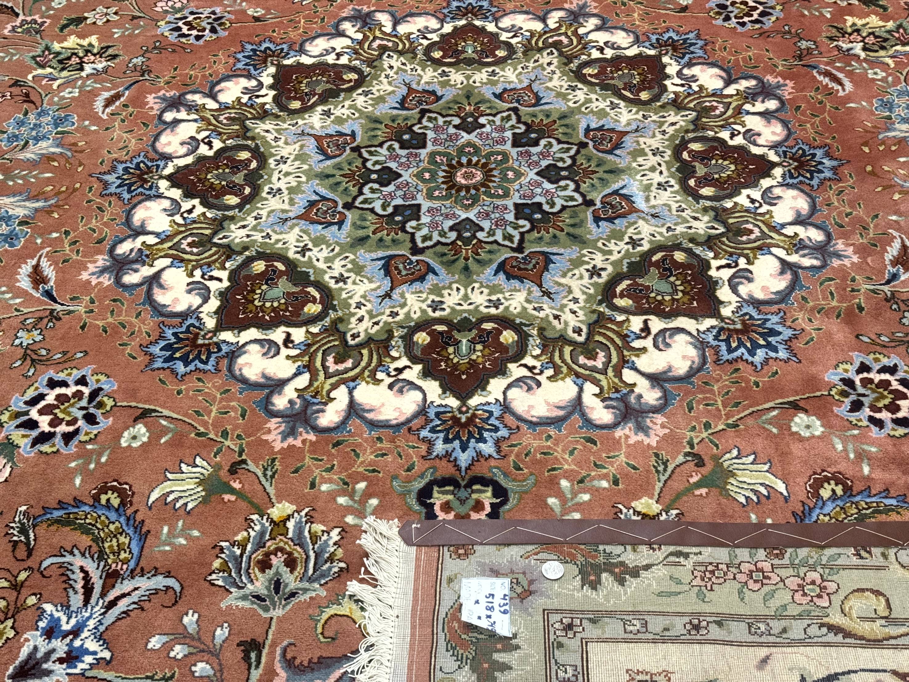 Palace Size Persian Tabriz Rug 12x17, Medallion Carpet, Fine 250 KPSI, Stunning - Jewel Rugs