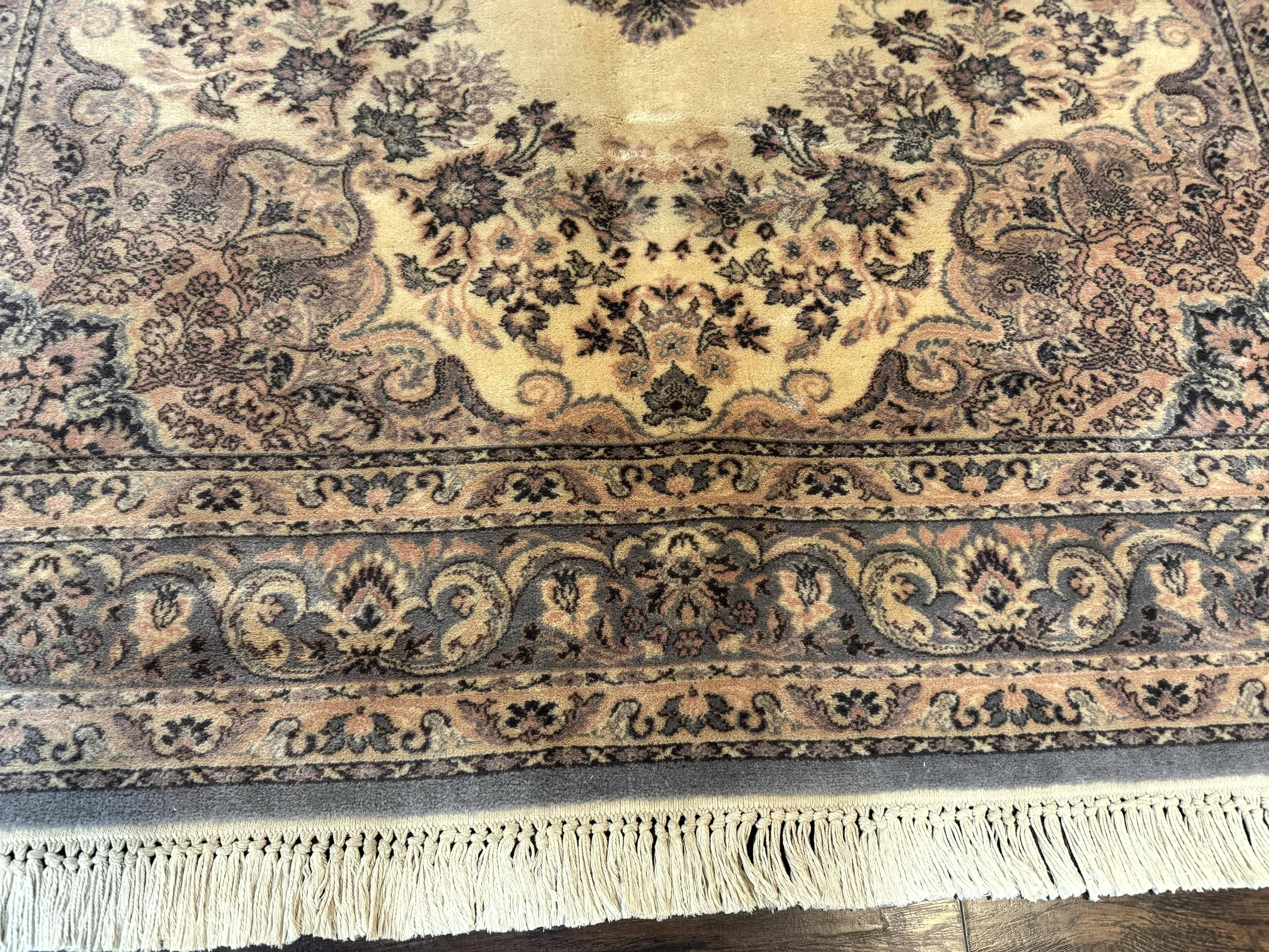 Belgium Power Loomed Wool Rug 6.9 x 9.6, Vintage Oriental Carpet - Jewel Rugs