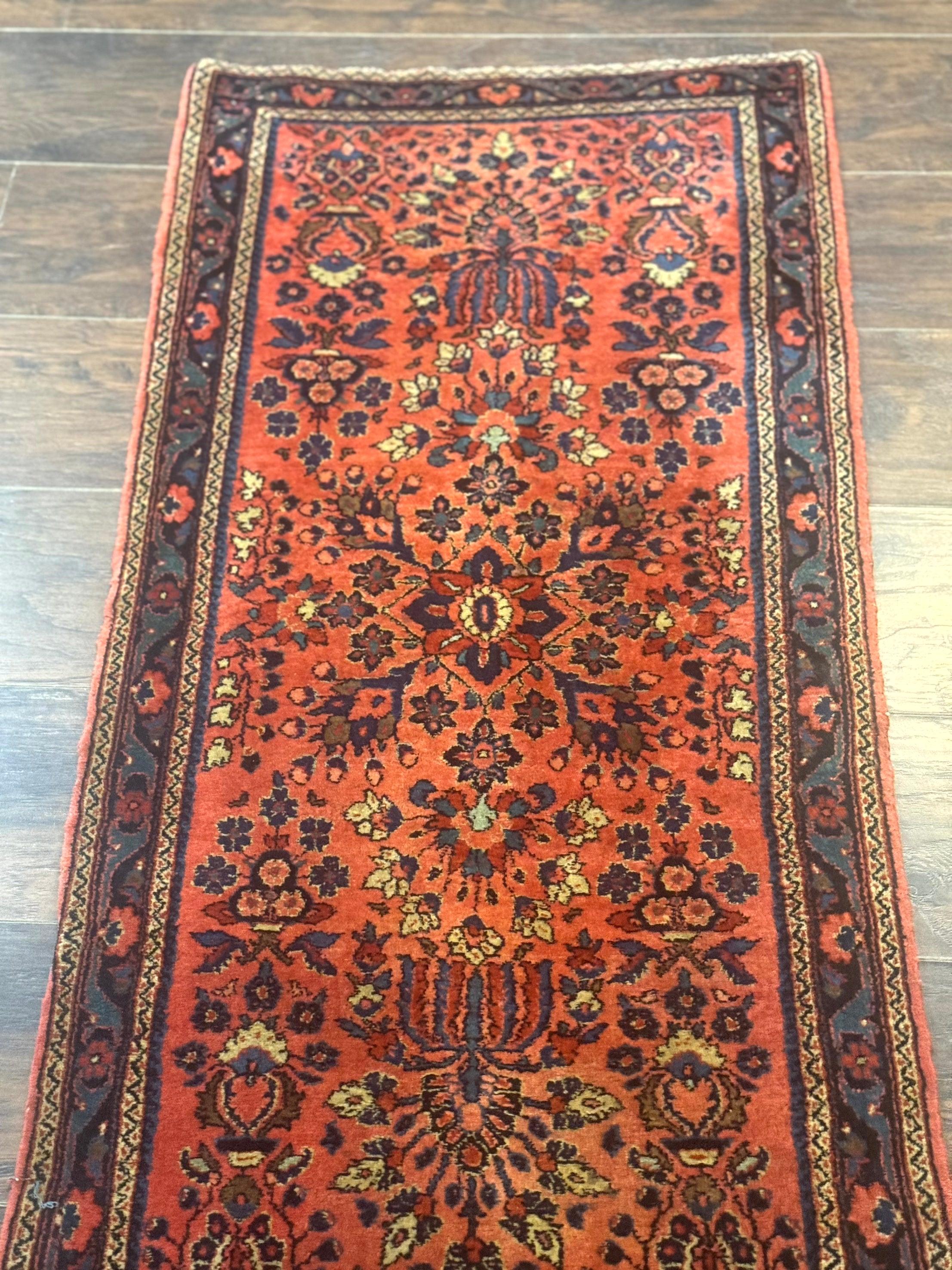 Antique Persian Sarouk Rug 2x4, Red, Fine 260 KPSI - Jewel Rugs