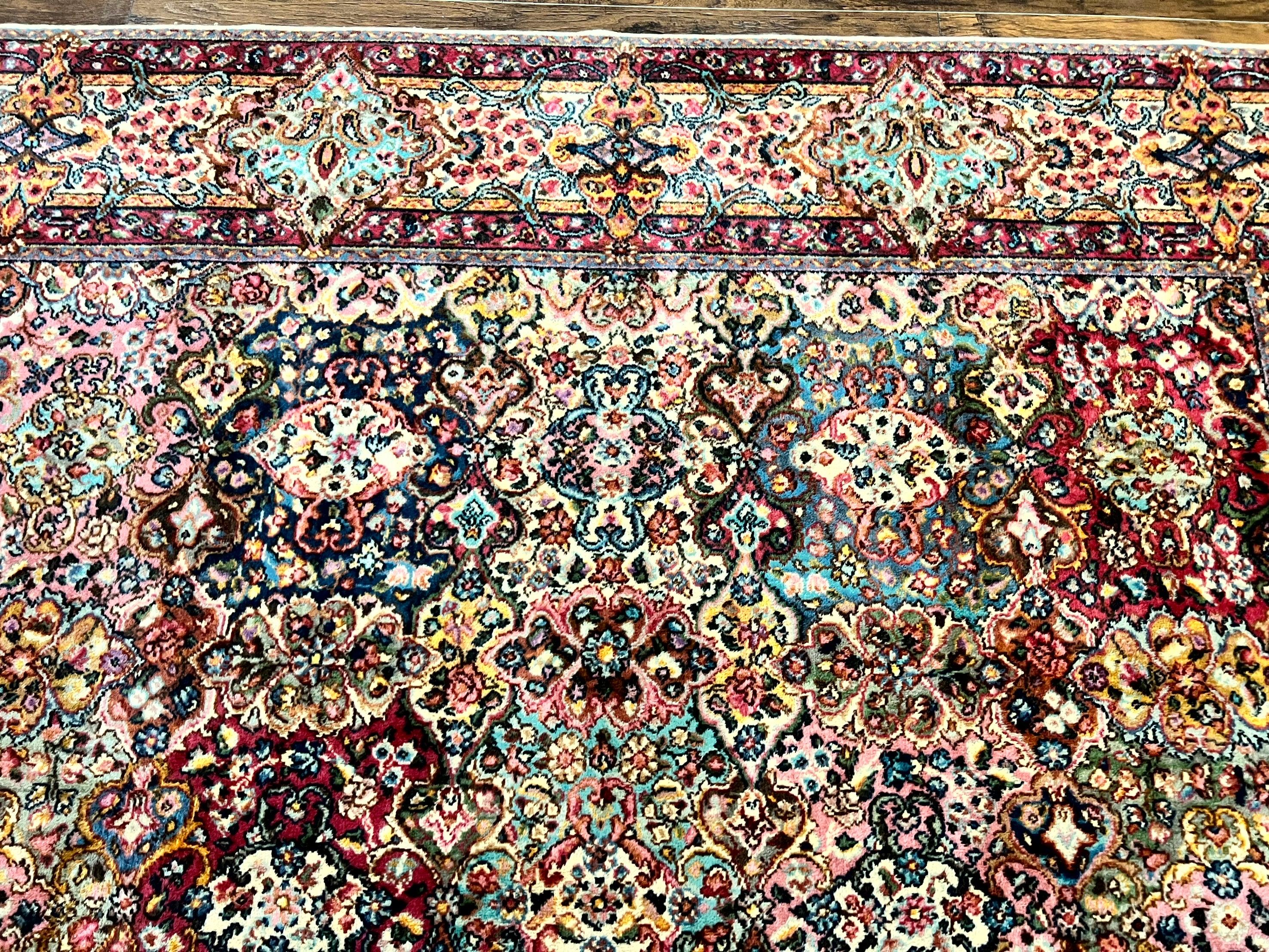 Karastan Rug 9x12 Lanamar Multicolor Panel Kirman #5514, Rare, Wool Karastan Carpet - Jewel Rugs