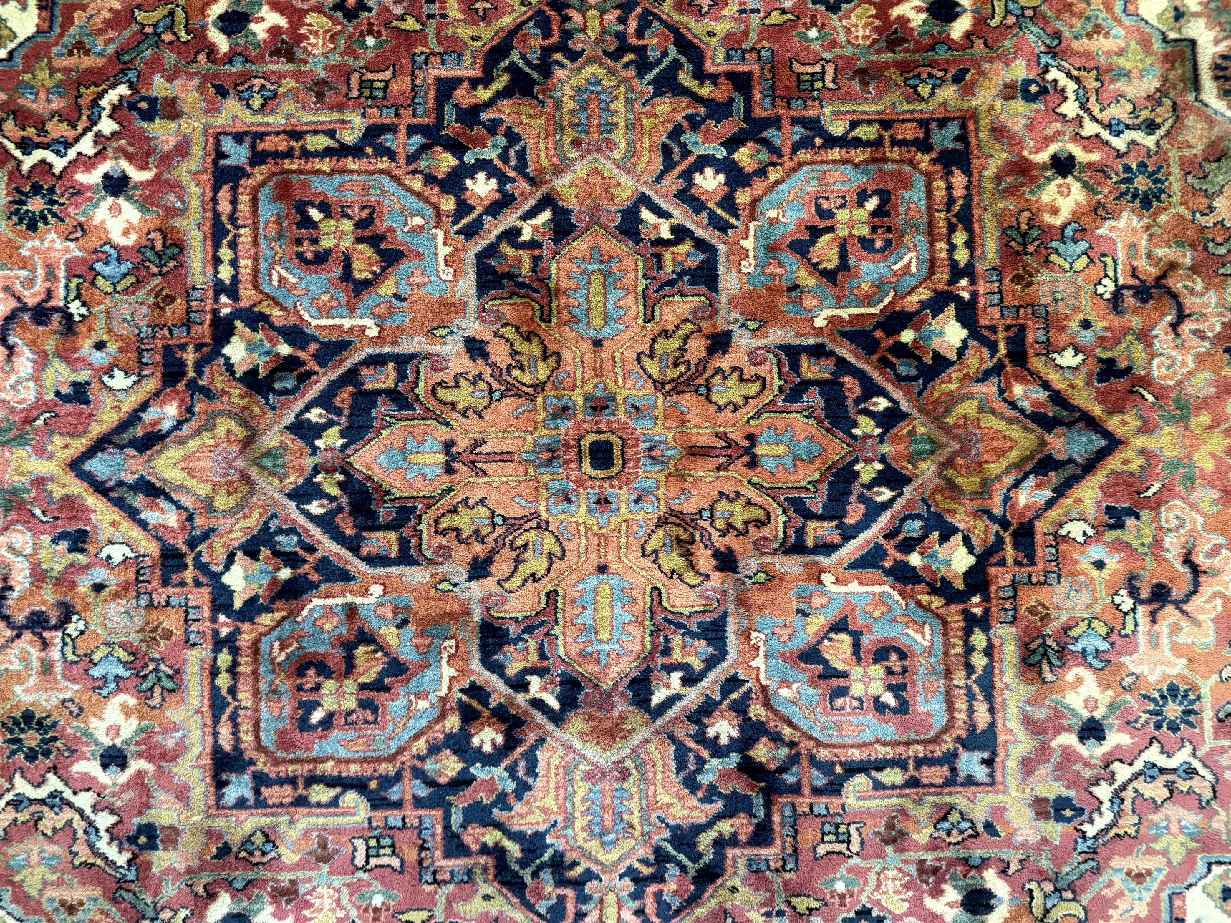 Karastan Heriz Rug 8.8 x 12, Vintage Karastan Wool Carpet, Heriz Pattern #726, Hard to Find Original 700 Series, Heriz Serapi Area Rug - Jewel Rugs