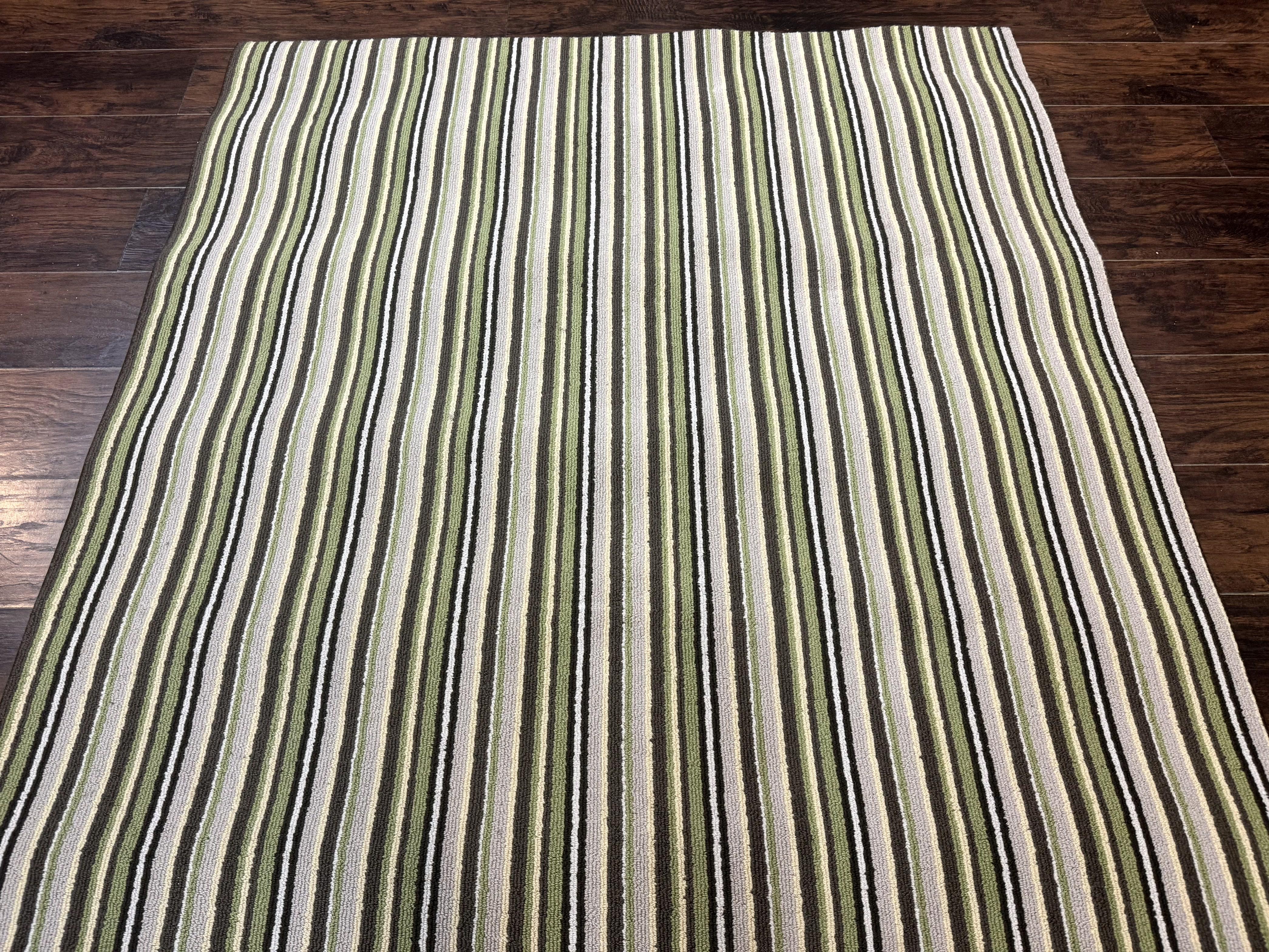 Stark Power Loomed Striped Rug 5x6, Multicolor Vintage Stark Carpet - Jewel Rugs