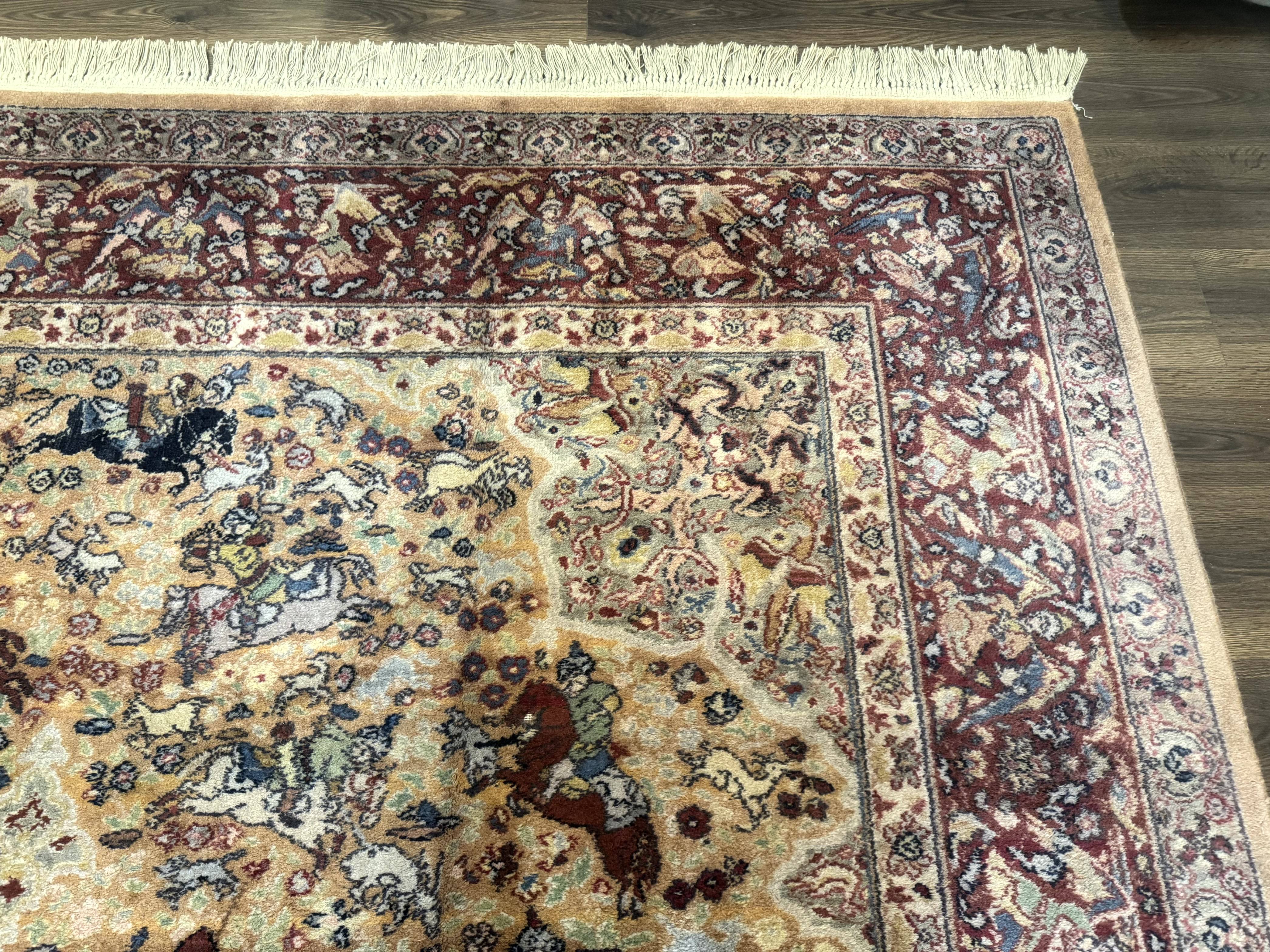 Karastan Rug 8.8 x 12 Persian Hunting #723, Wool Pile, Original 700 Series - Jewel Rugs