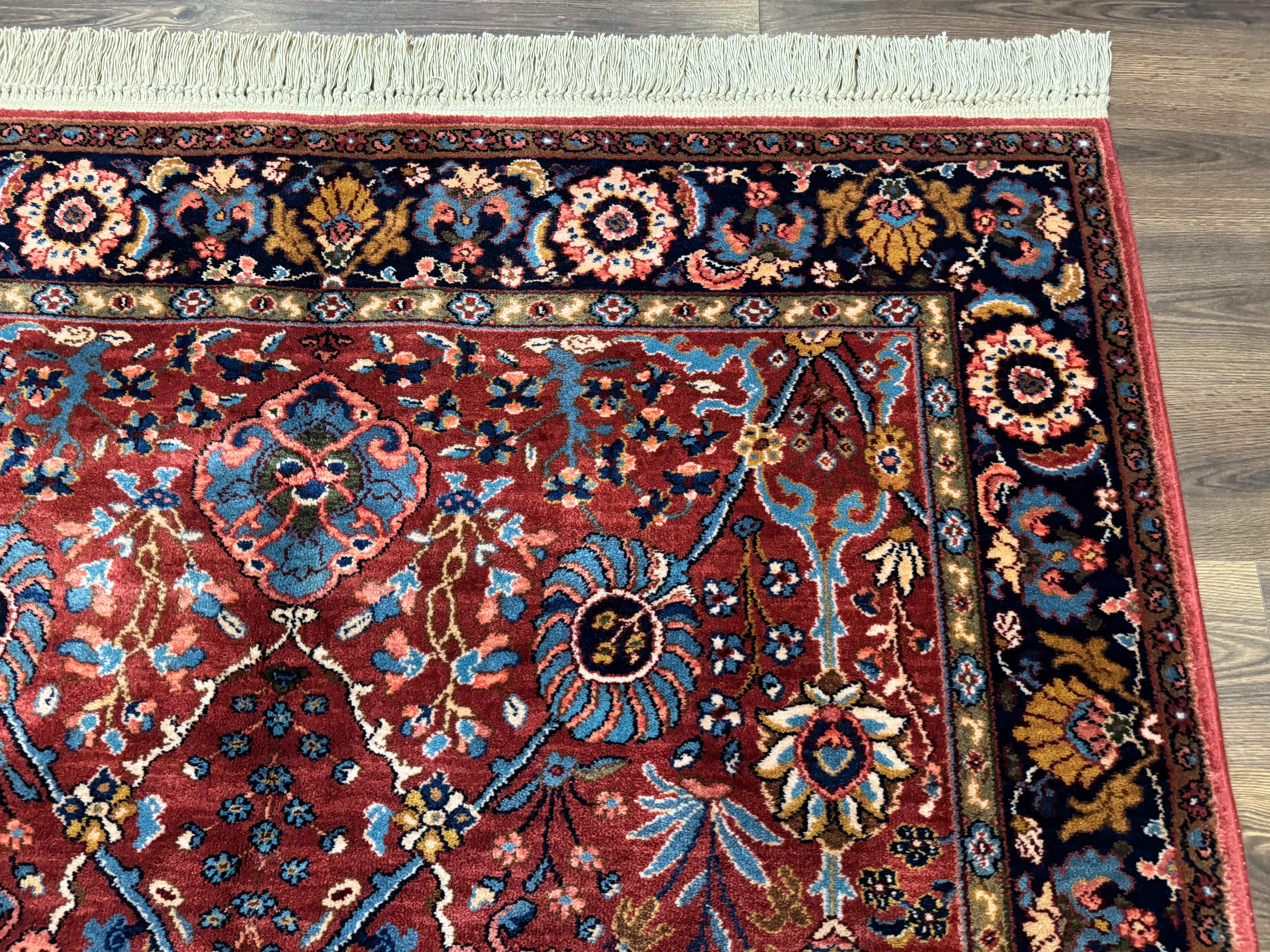 5.9 x 9 Karastan Rug Ispahan #766, Vintage Wool Discontinued Original 700 Series - Jewel Rugs