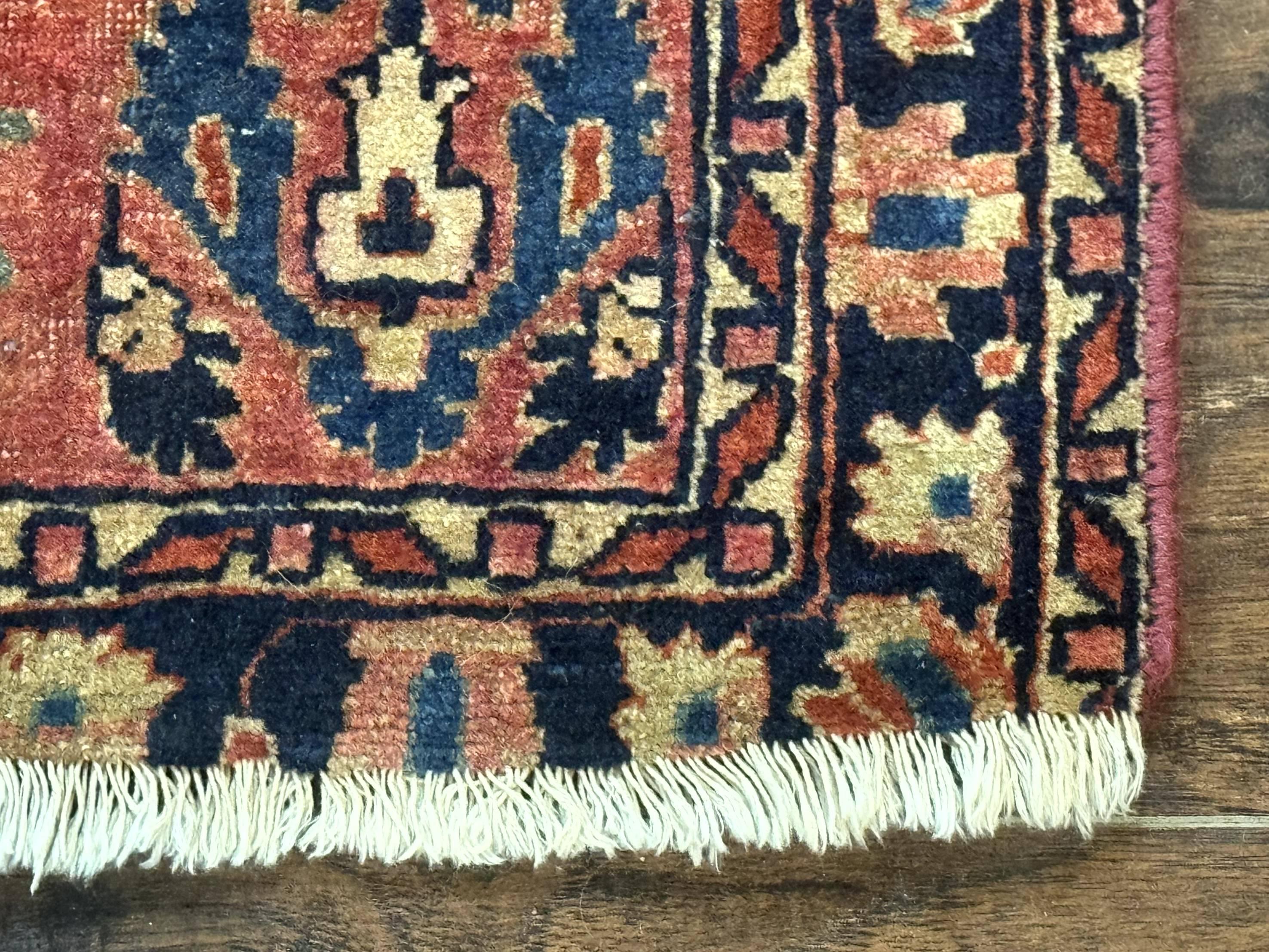 Persian Sarouk Rug 2x4, Red, Antique, 1920s Persian Carpet, Wool - Jewel Rugs