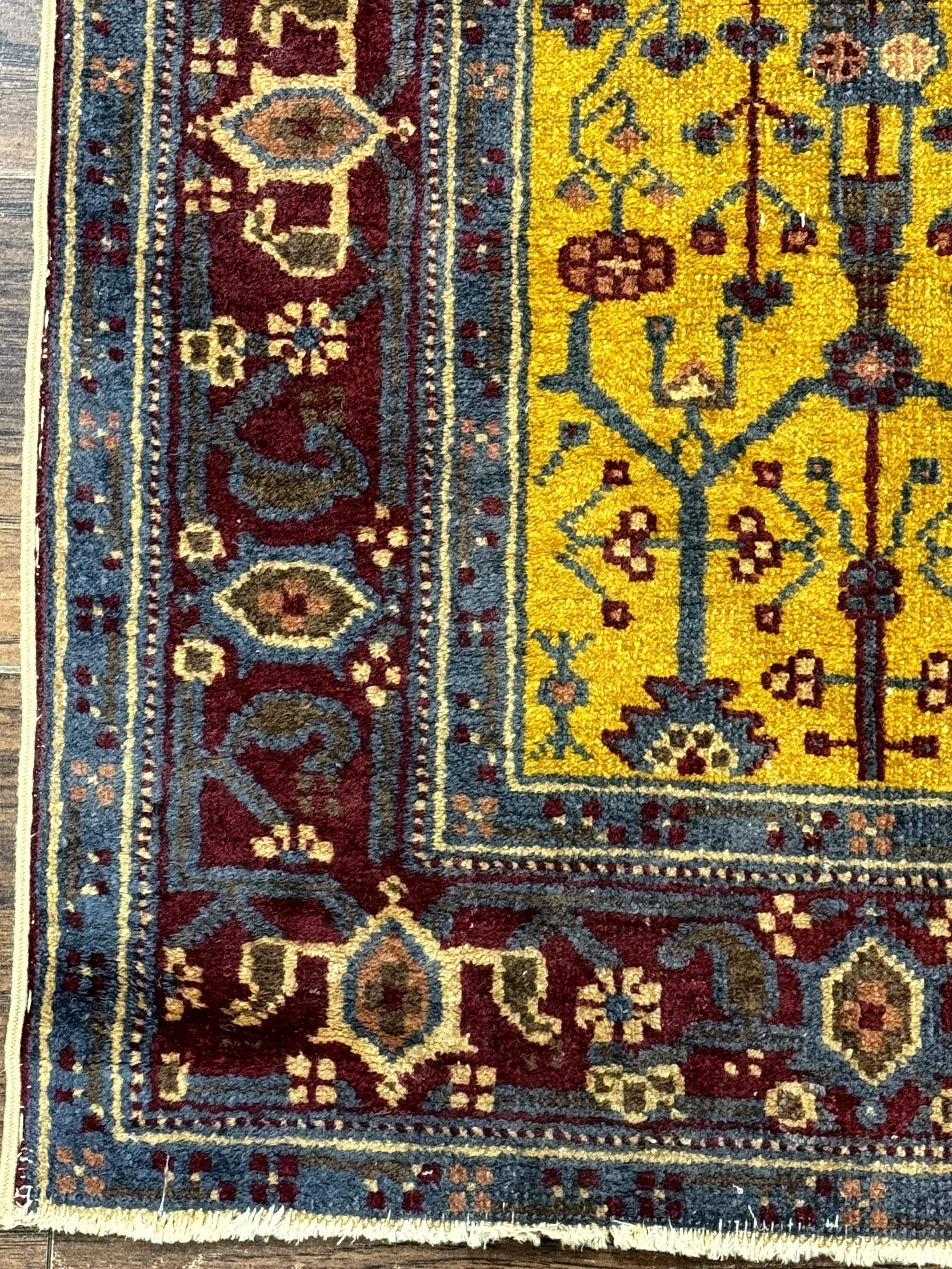 Indian Agra Rug 2x4 – Hand-Knotted Wool Antique Carpet - Jewel Rugs