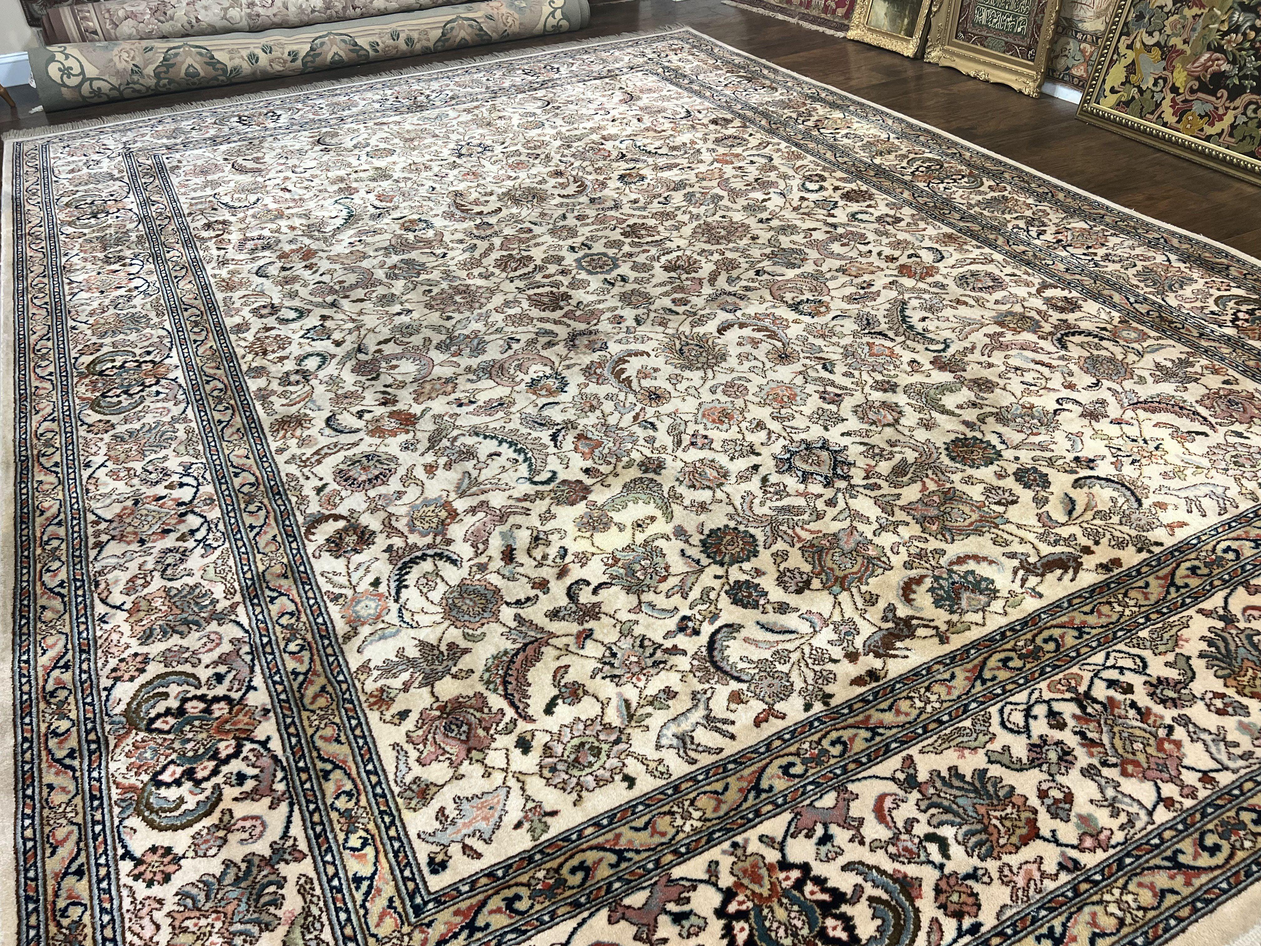 10x14 Karastan Rug Tabriz Design #738, Original Collection 700 Series, Vintage Karastan Wool Carpet, Large Karastan Area Rug - Jewel Rugs